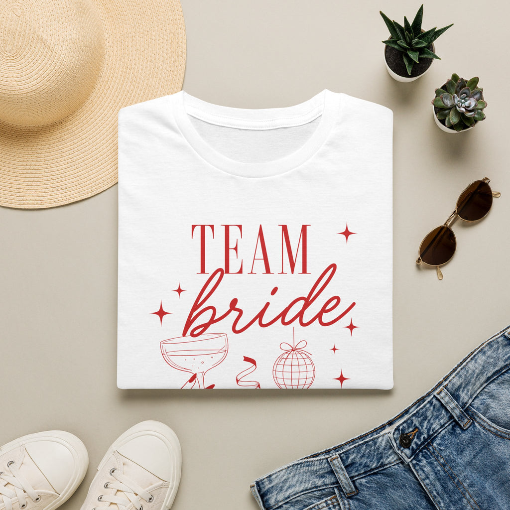 Team Bride T-Shirt — Bachelorette Party Tee (Customizable with Name)