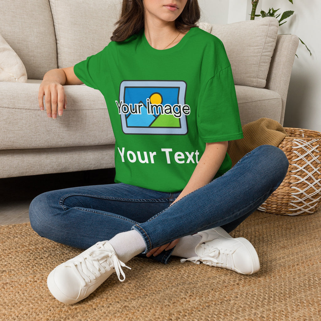 Unisex Custom Photo T-Shirt — Personalized Image & Text Tee