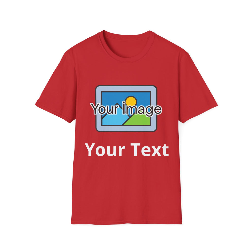 Unisex Custom Photo T-Shirt — Personalized Image & Text Tee
