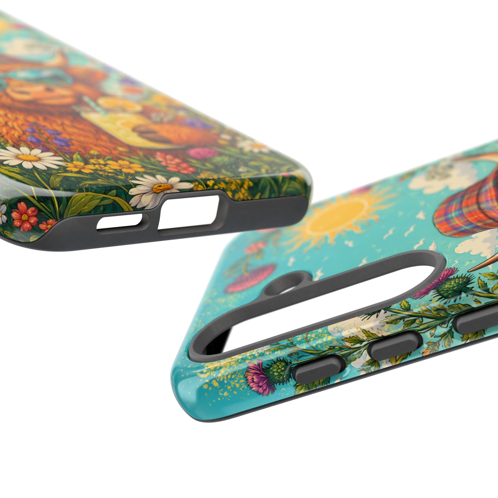 Sunny Highland Cow Phone Case – Scottish Summer Festival Edition