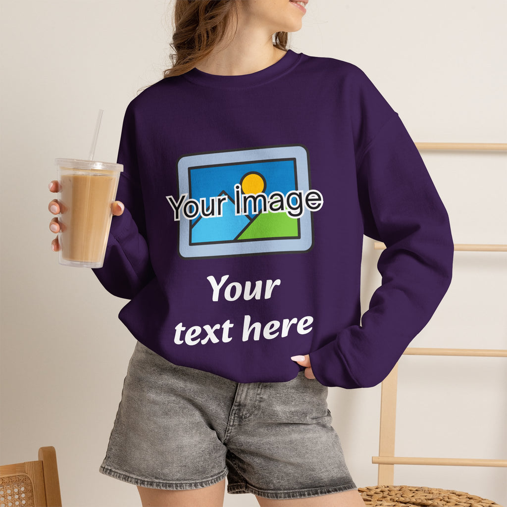 Personalized Image & Text Sweatshirt