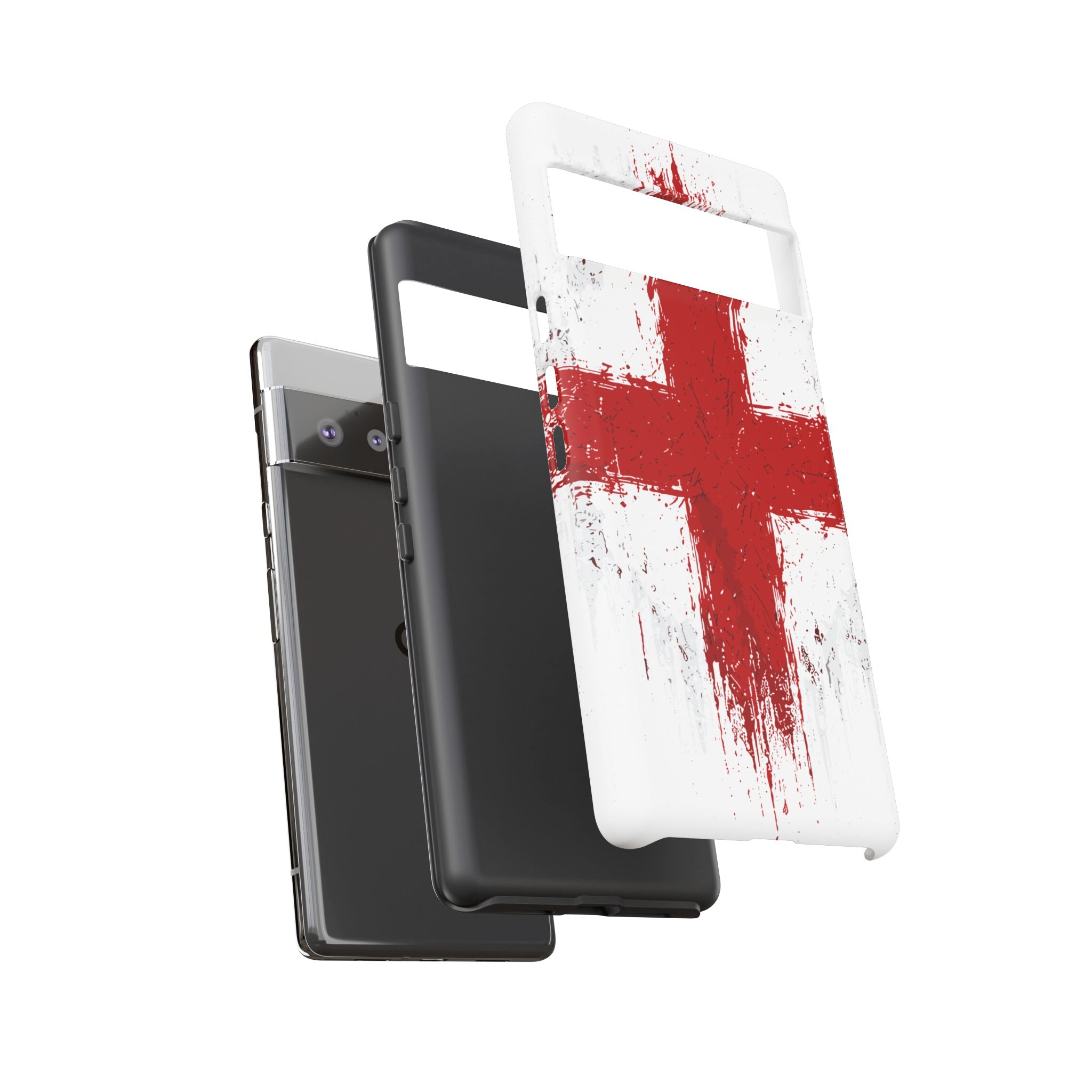 Phone Case - Distressed England St. George's Cross Patriotic Tough Case