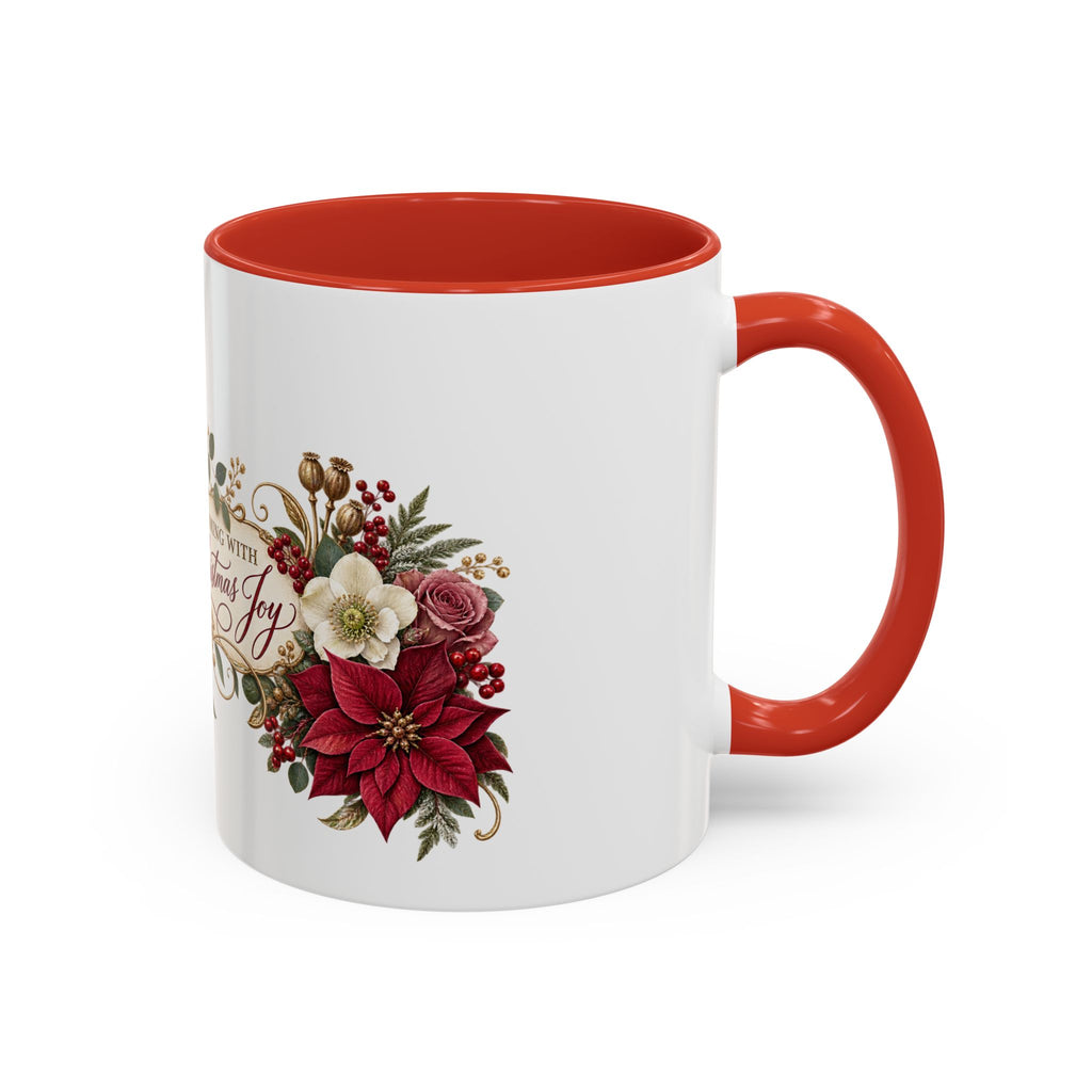 Blooming With Christmas Joy Floral Christmas Mug
