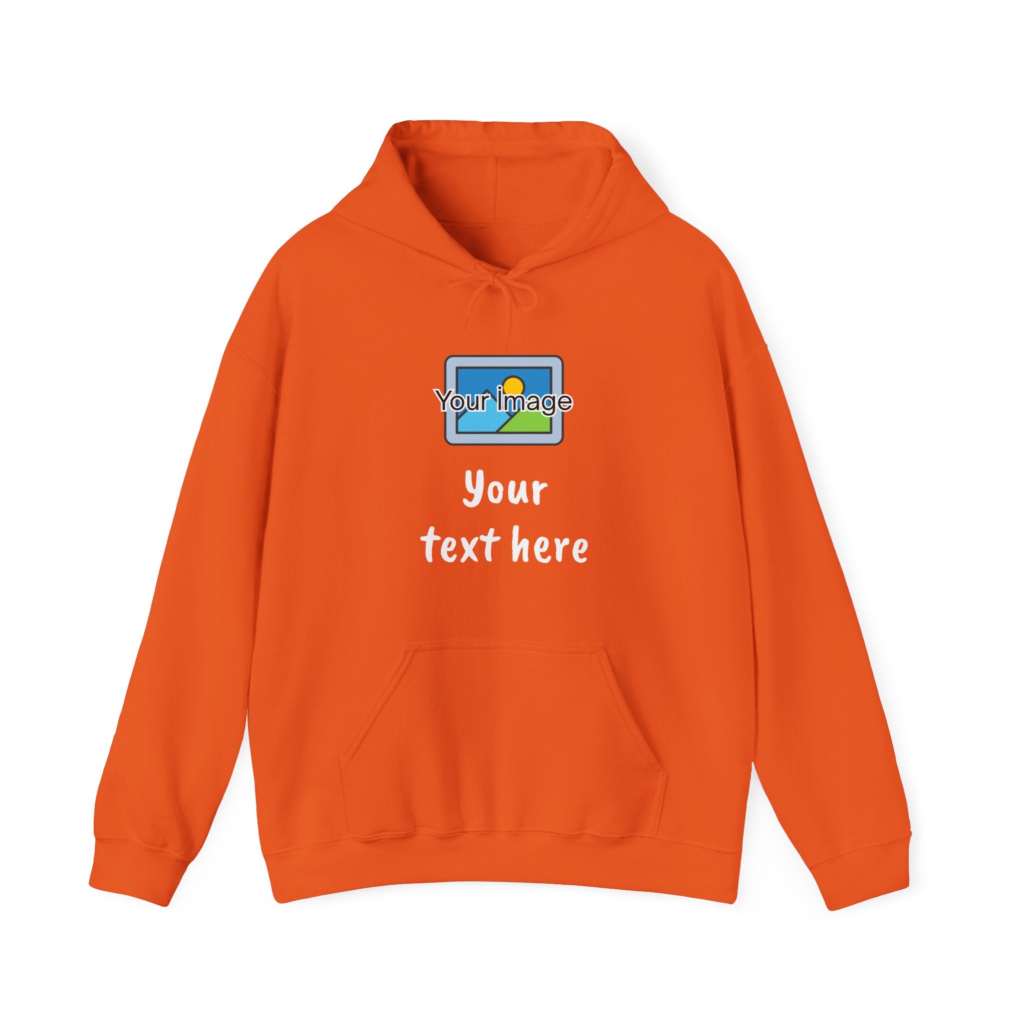 Custom Photo & Text Hoodie — Personalized Image Hoodie, Add Your Text