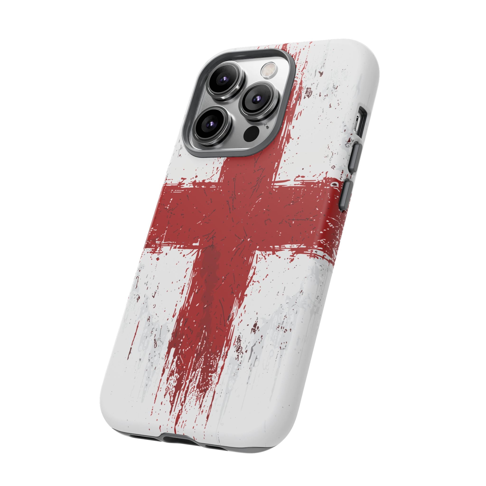 Phone Case - Distressed England St. George's Cross Patriotic Tough Case