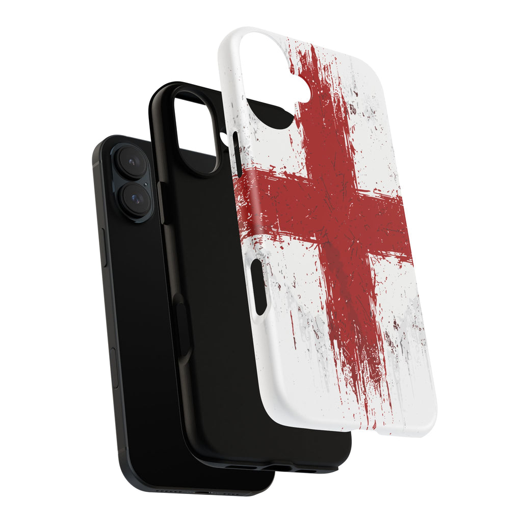 Phone Case - Distressed England St. George's Cross Patriotic Tough Case