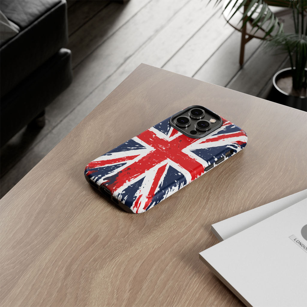 Union Jack Phone Case — Distressed British Flag Tough Case