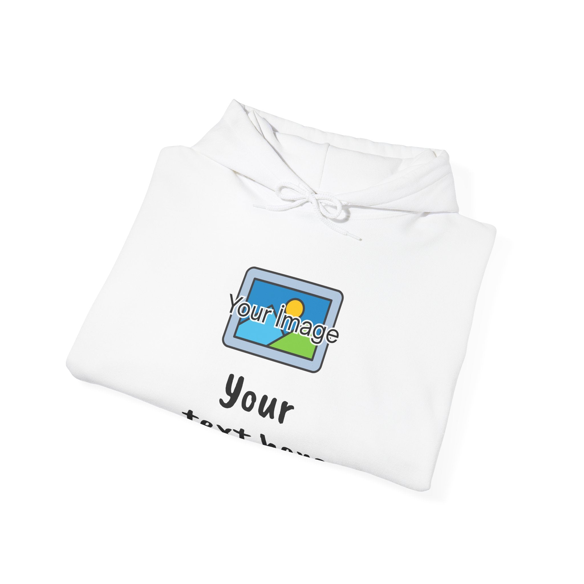 Custom Photo & Text Hoodie — Personalized Image Hoodie, Add Your Text