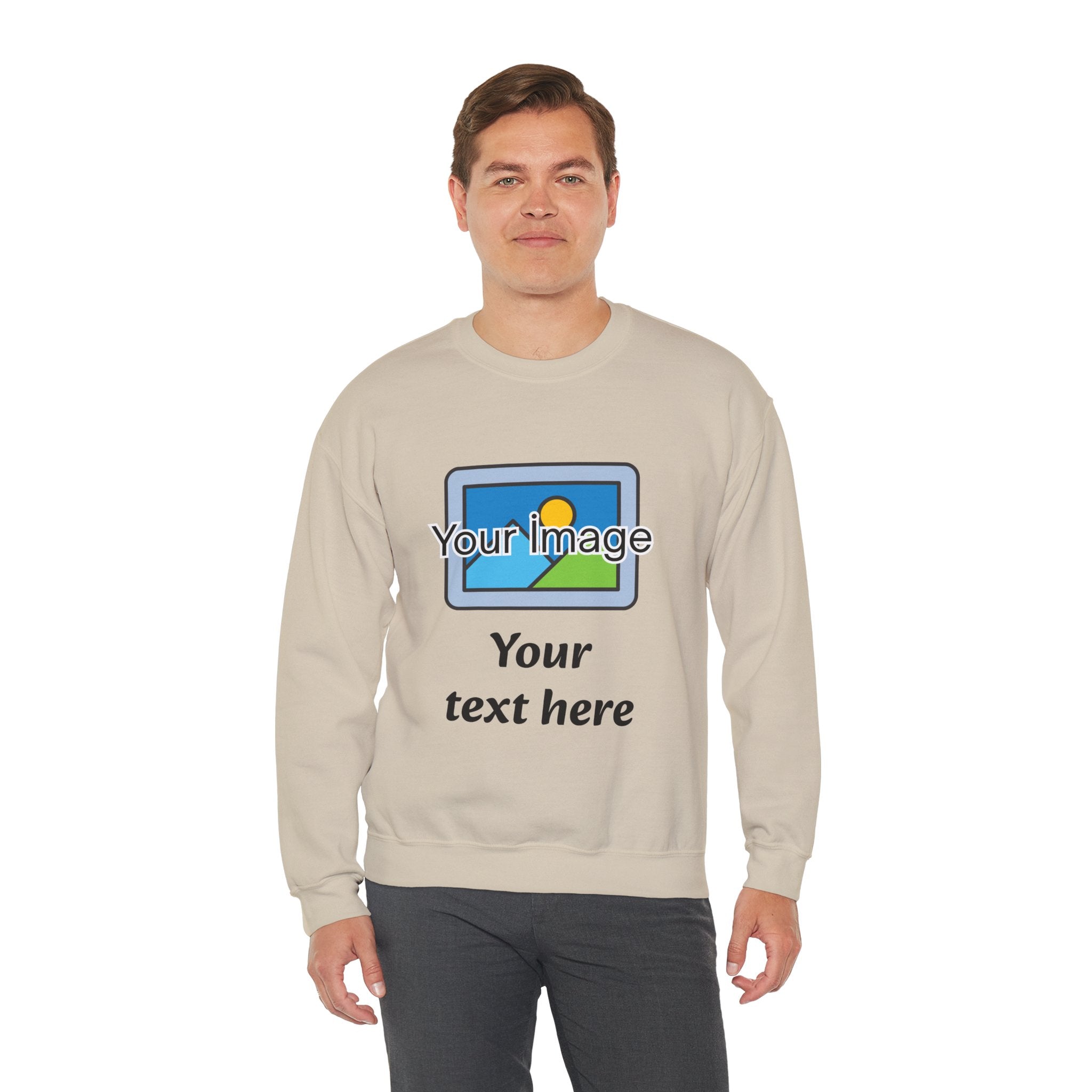 Personalized Image & Text Sweatshirt