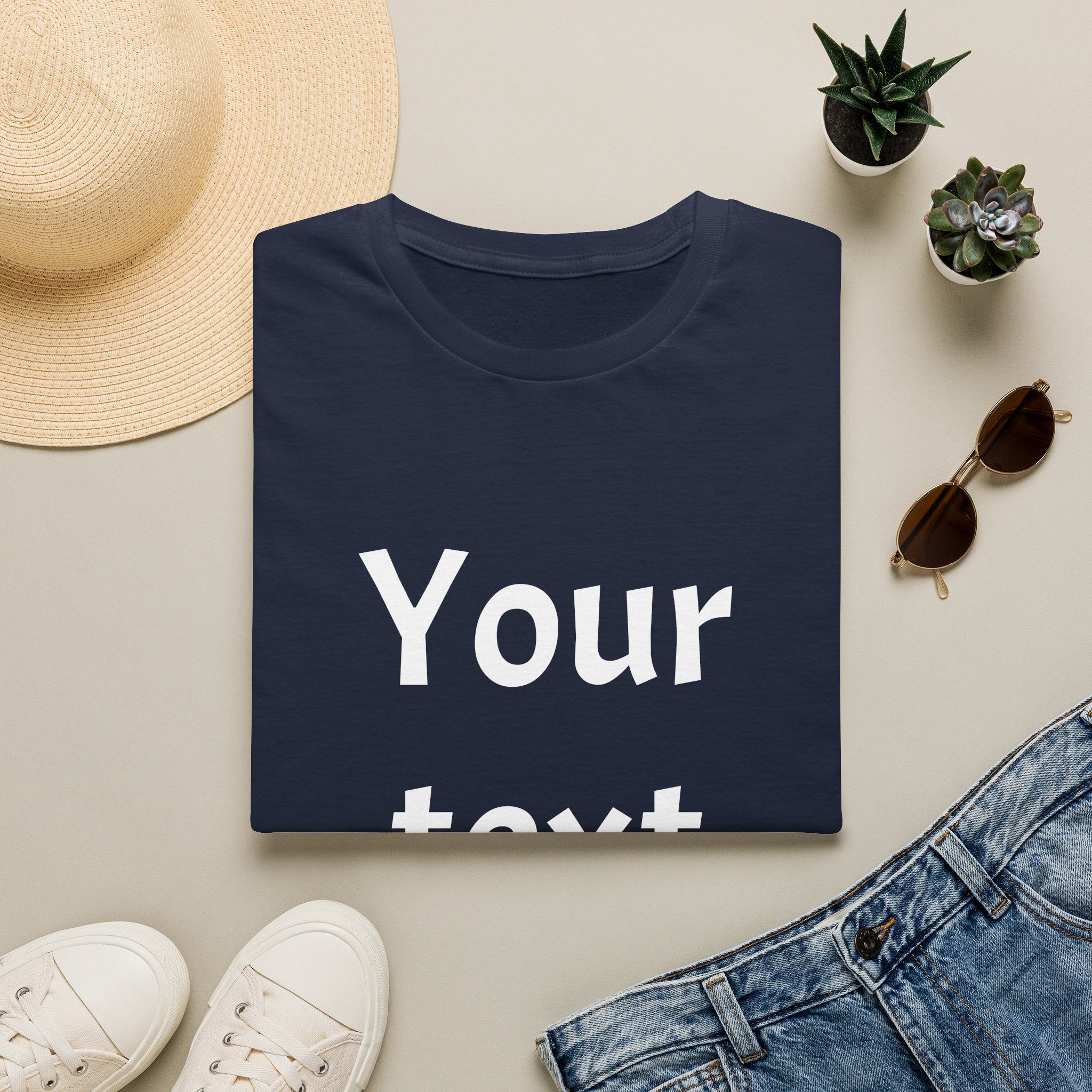 Unisex Custom Text T-Shirt — Personalized “Your Text Here” Tee