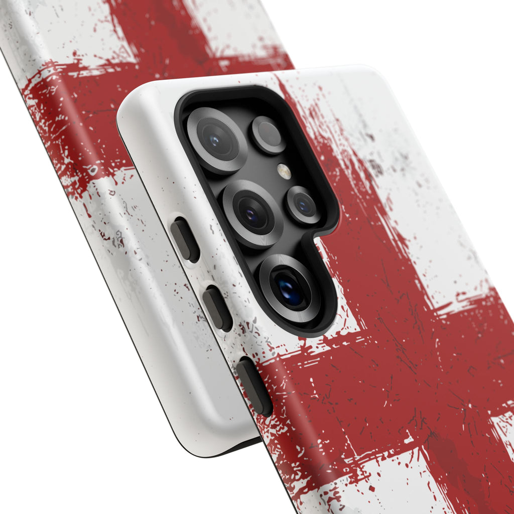 Phone Case - Distressed England St. George's Cross Patriotic Tough Case
