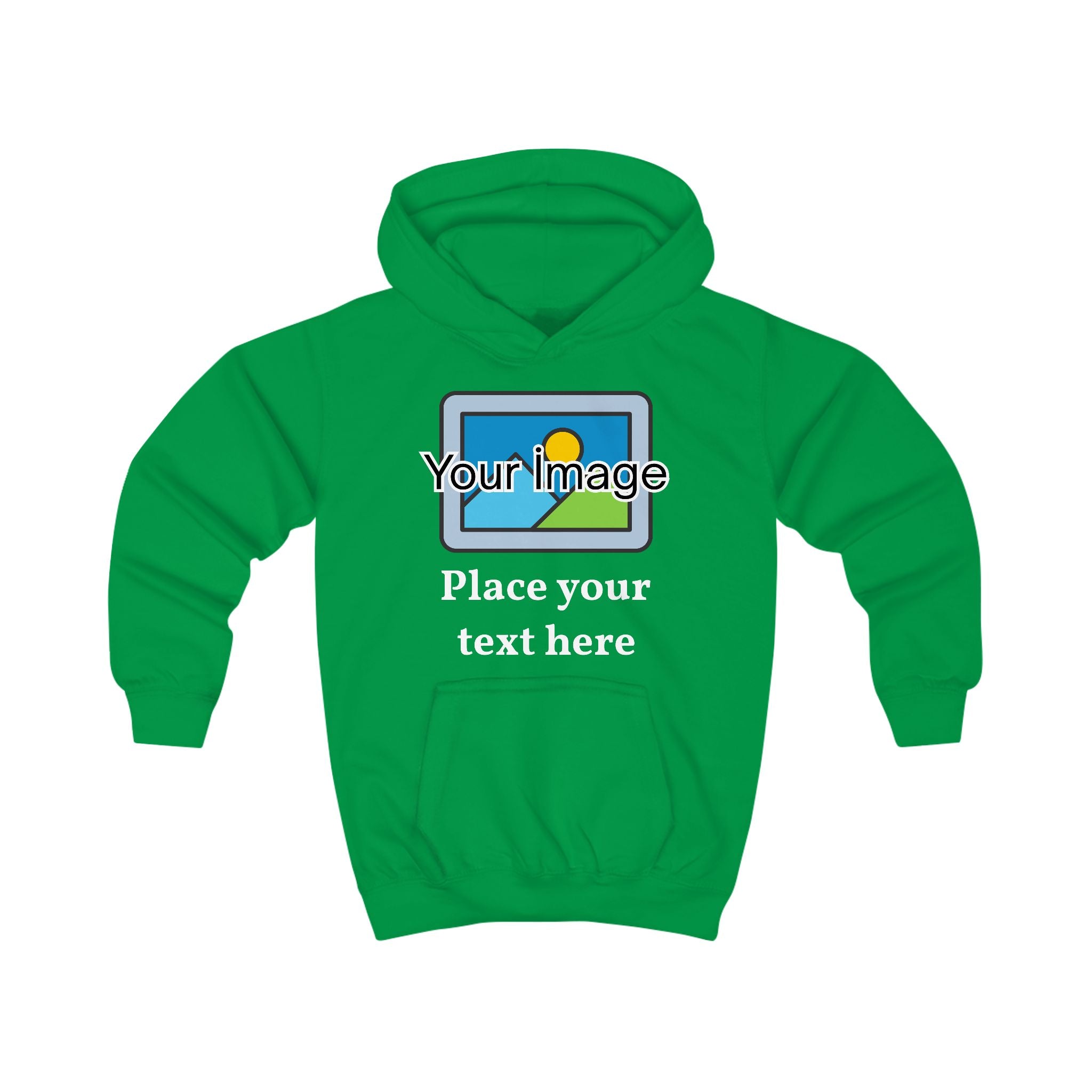 Kids Hoodie — Customizable Photo & Text Printed Kids Hoodie