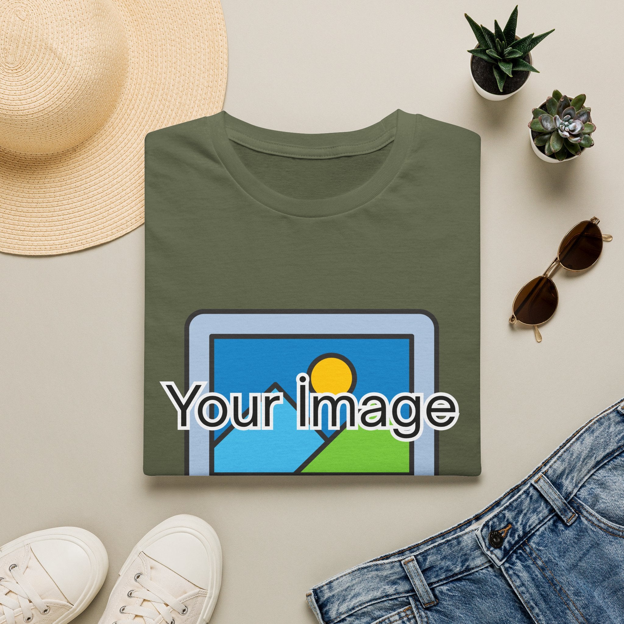Unisex Custom Photo T-Shirt — Personalized Image & Text Tee
