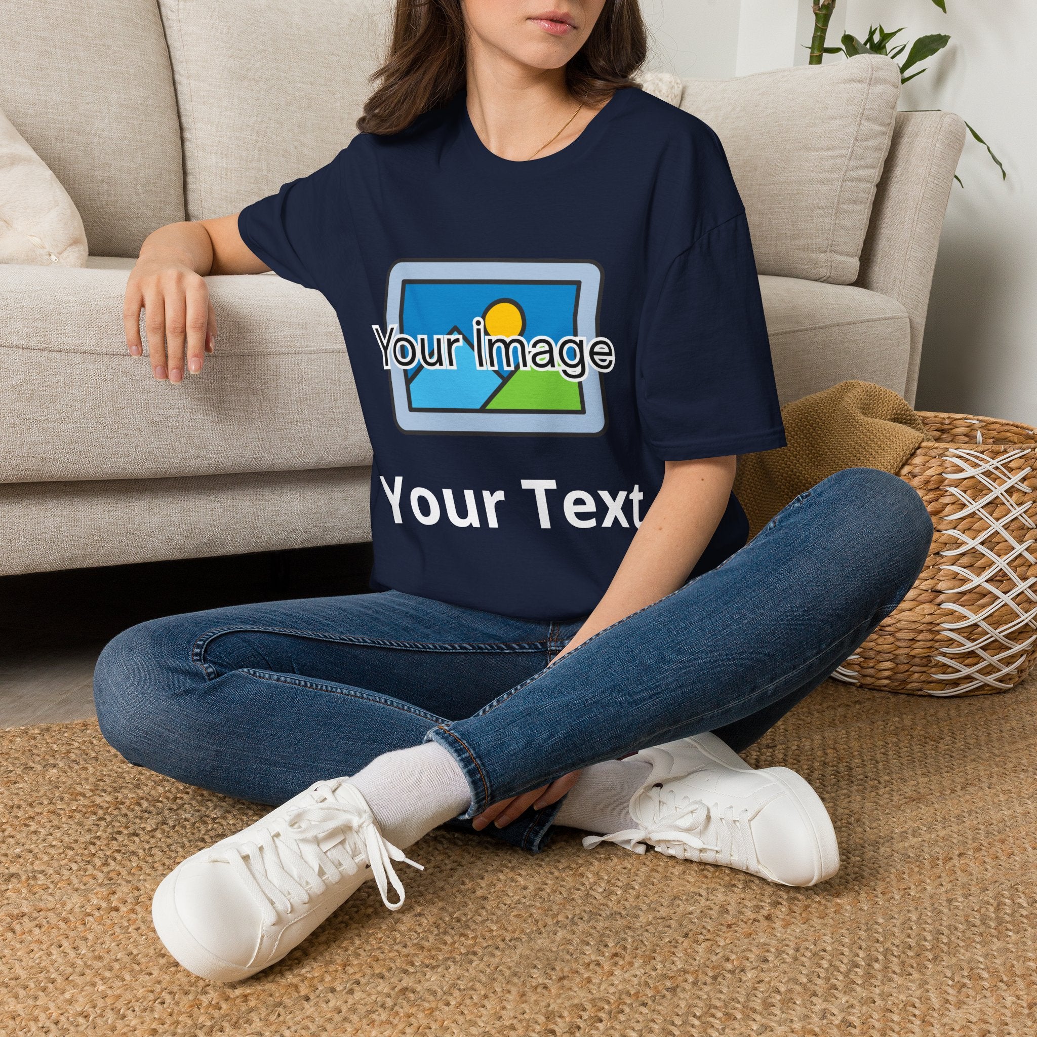 Unisex Custom Photo T-Shirt — Personalized Image & Text Tee