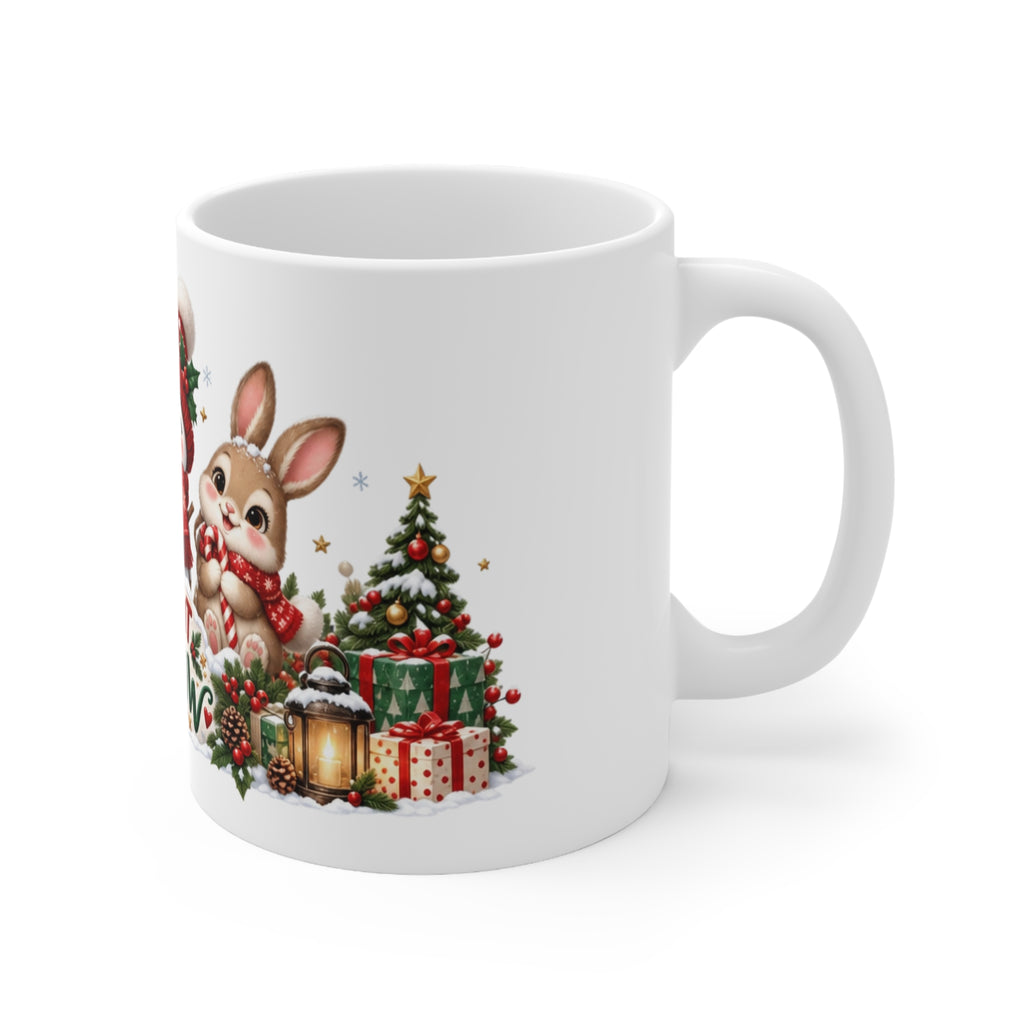 Let It Snow Christmas Woodland Animals Mug