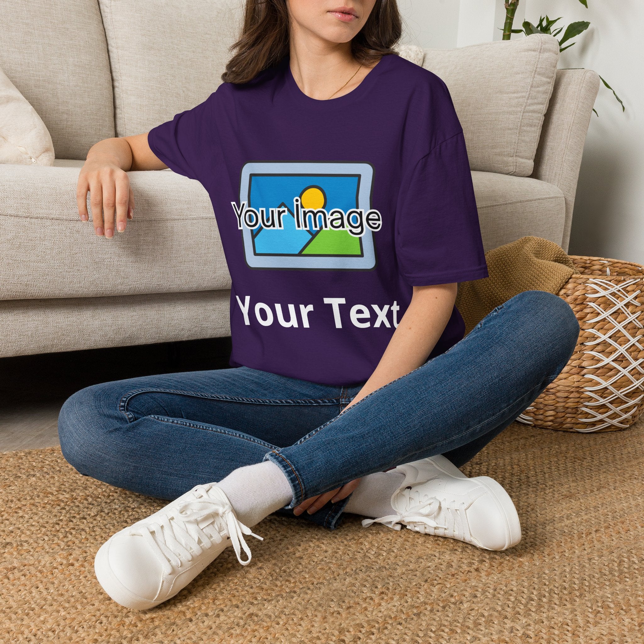 Unisex Custom Photo T-Shirt — Personalized Image & Text Tee