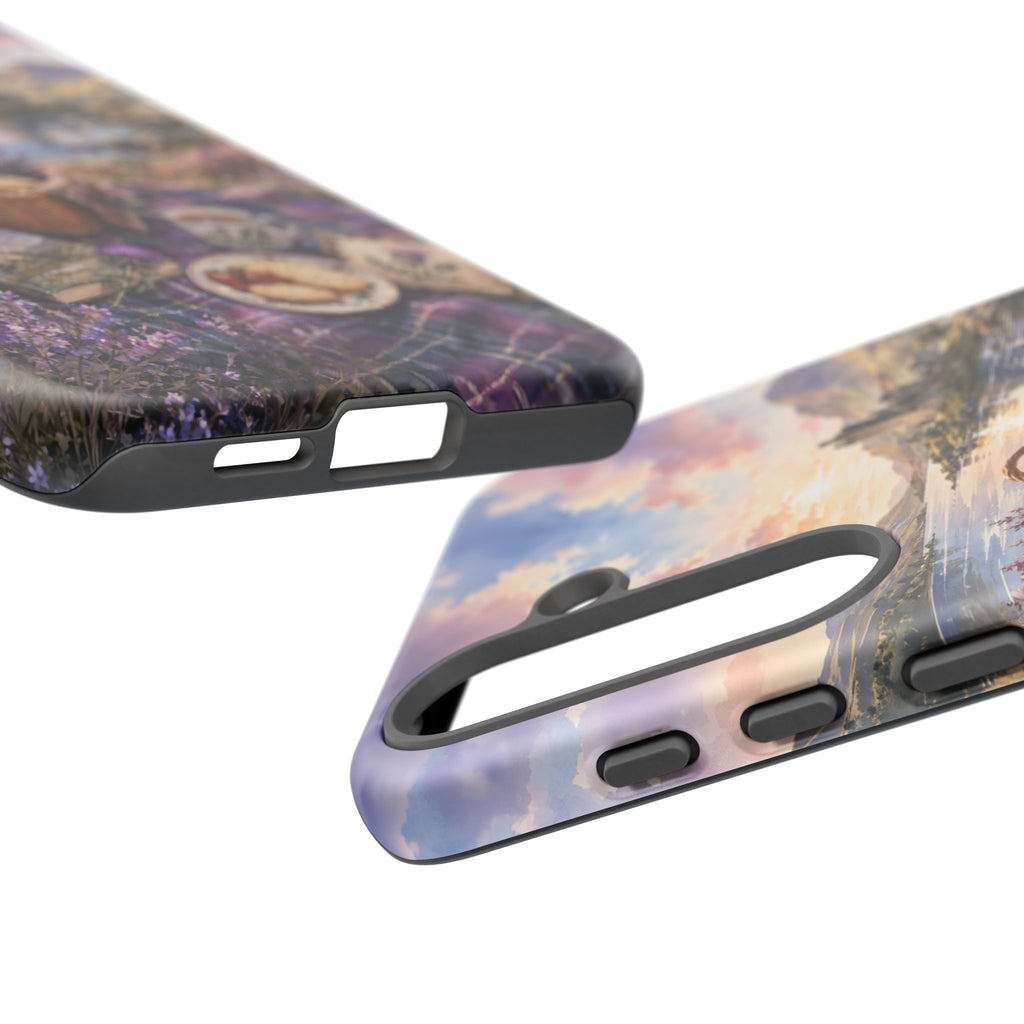 Highland Summer Picnic Phone Case – Scottish Castle & Thistle Art