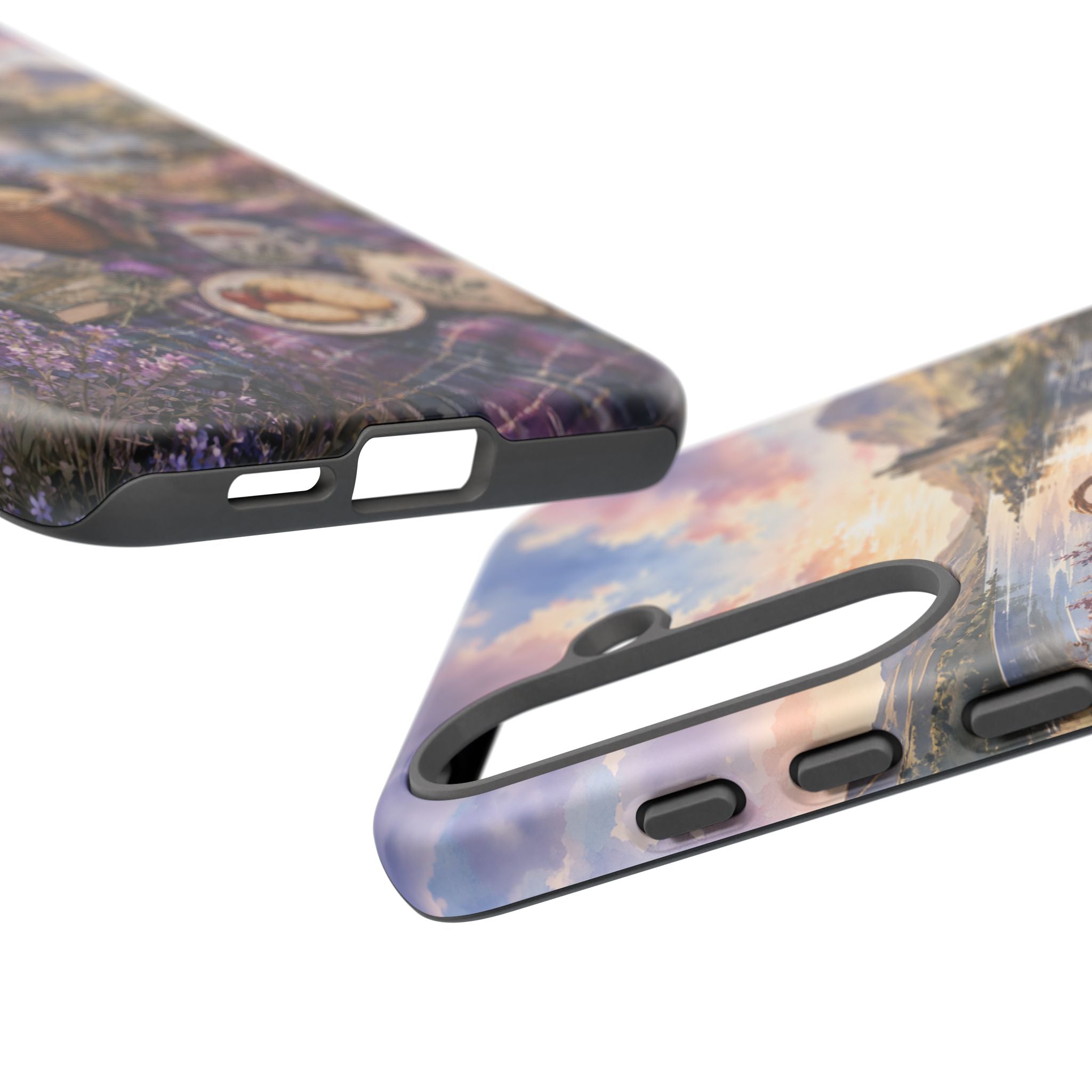 Highland Summer Picnic Phone Case – Scottish Castle & Thistle Art