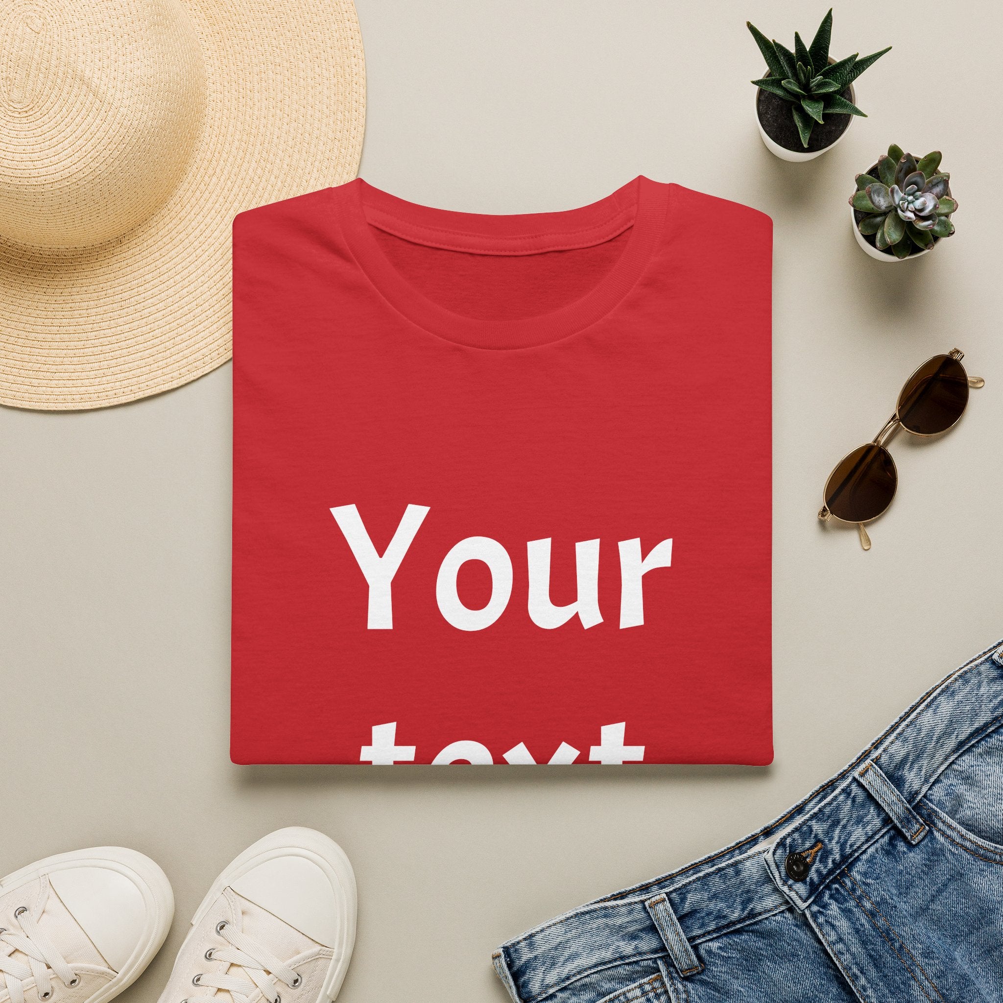 Unisex Custom Text T-Shirt — Personalized “Your Text Here” Tee