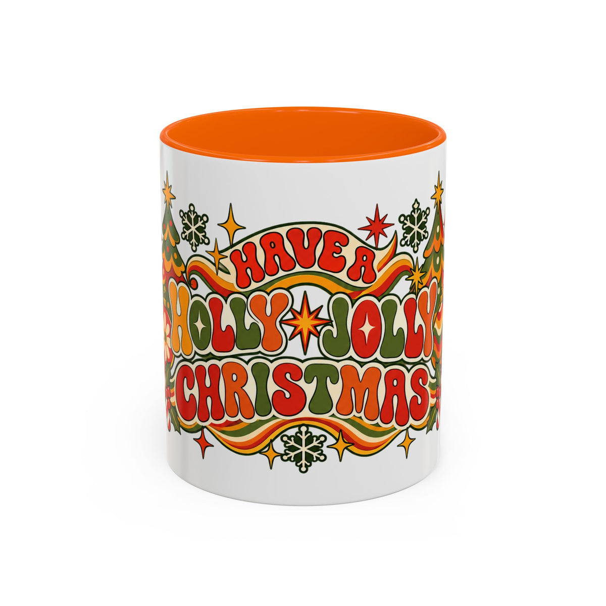 Have a Merry Jolly Christmas Retro Holiday Mug
