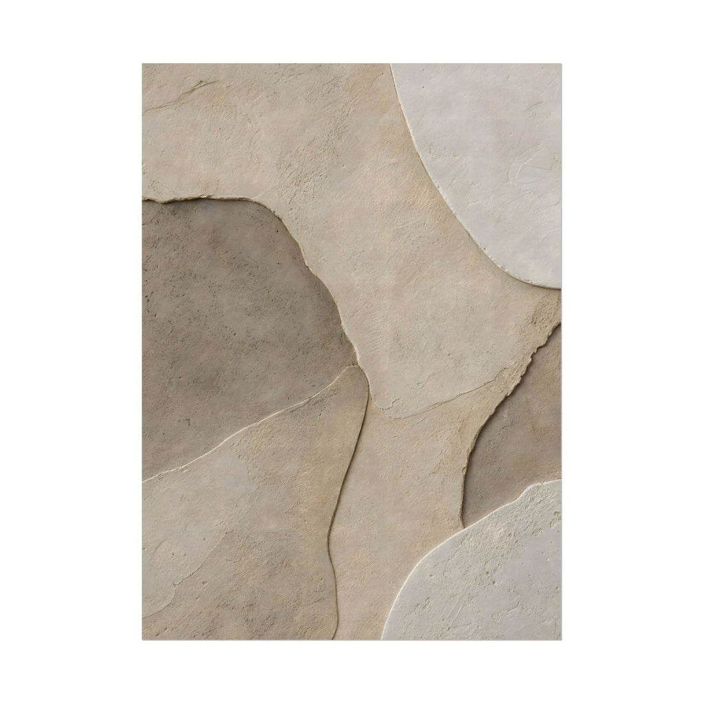 Abstract Neutral Texture Rolled Poster — Earth Tone Minimal Wall Art
