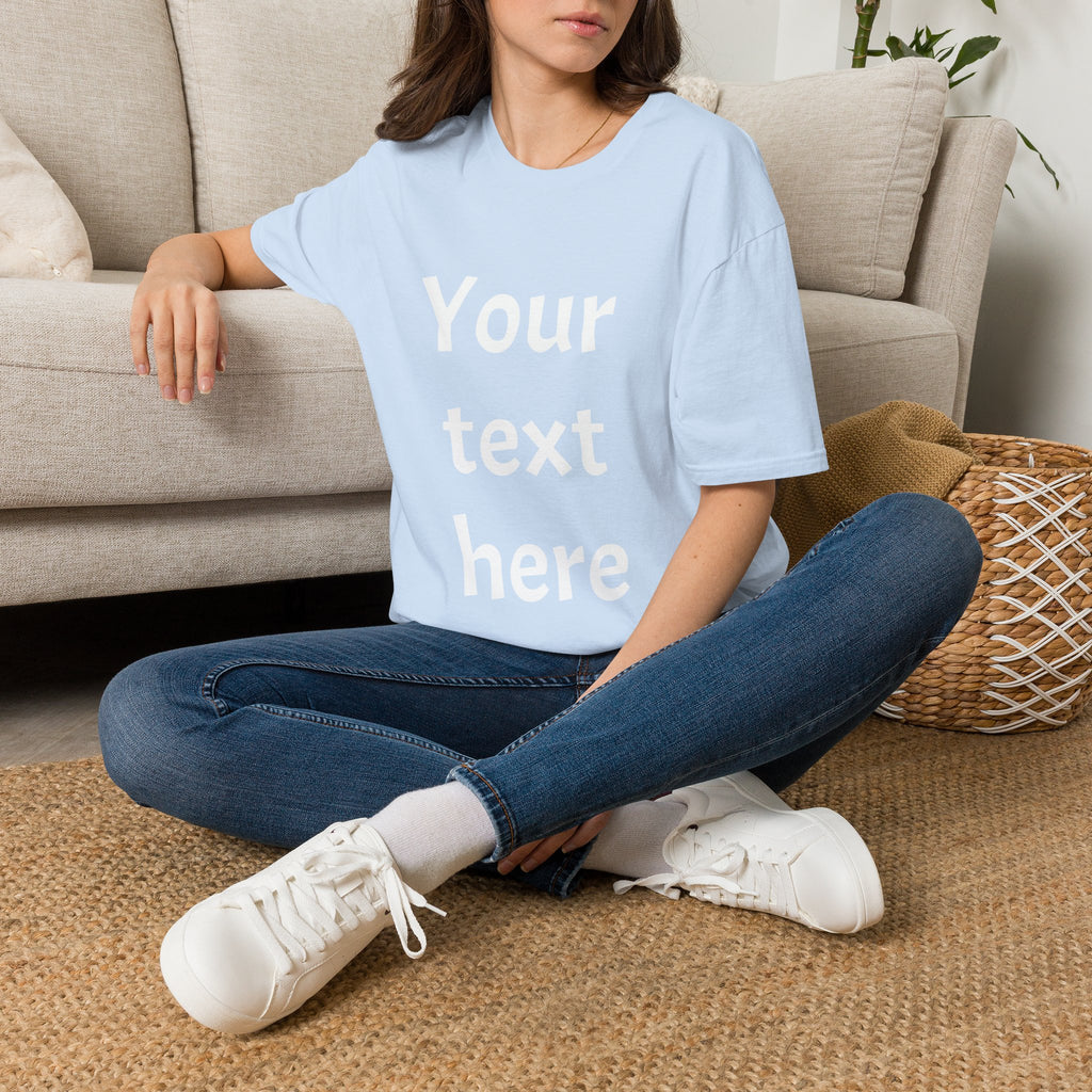 Unisex Custom Text T-Shirt — Personalized “Your Text Here” Tee