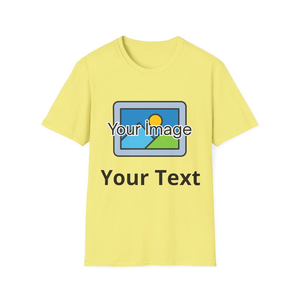Unisex Custom Photo T-Shirt — Personalized Image & Text Tee