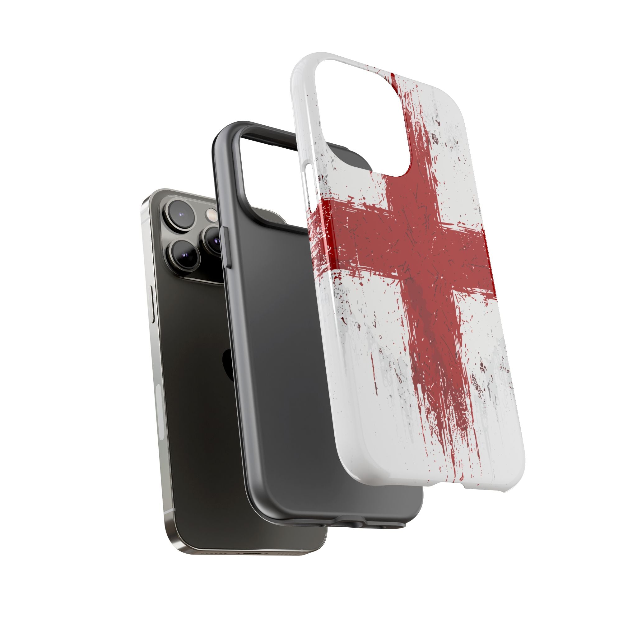 Phone Case - Distressed England St. George's Cross Patriotic Tough Case