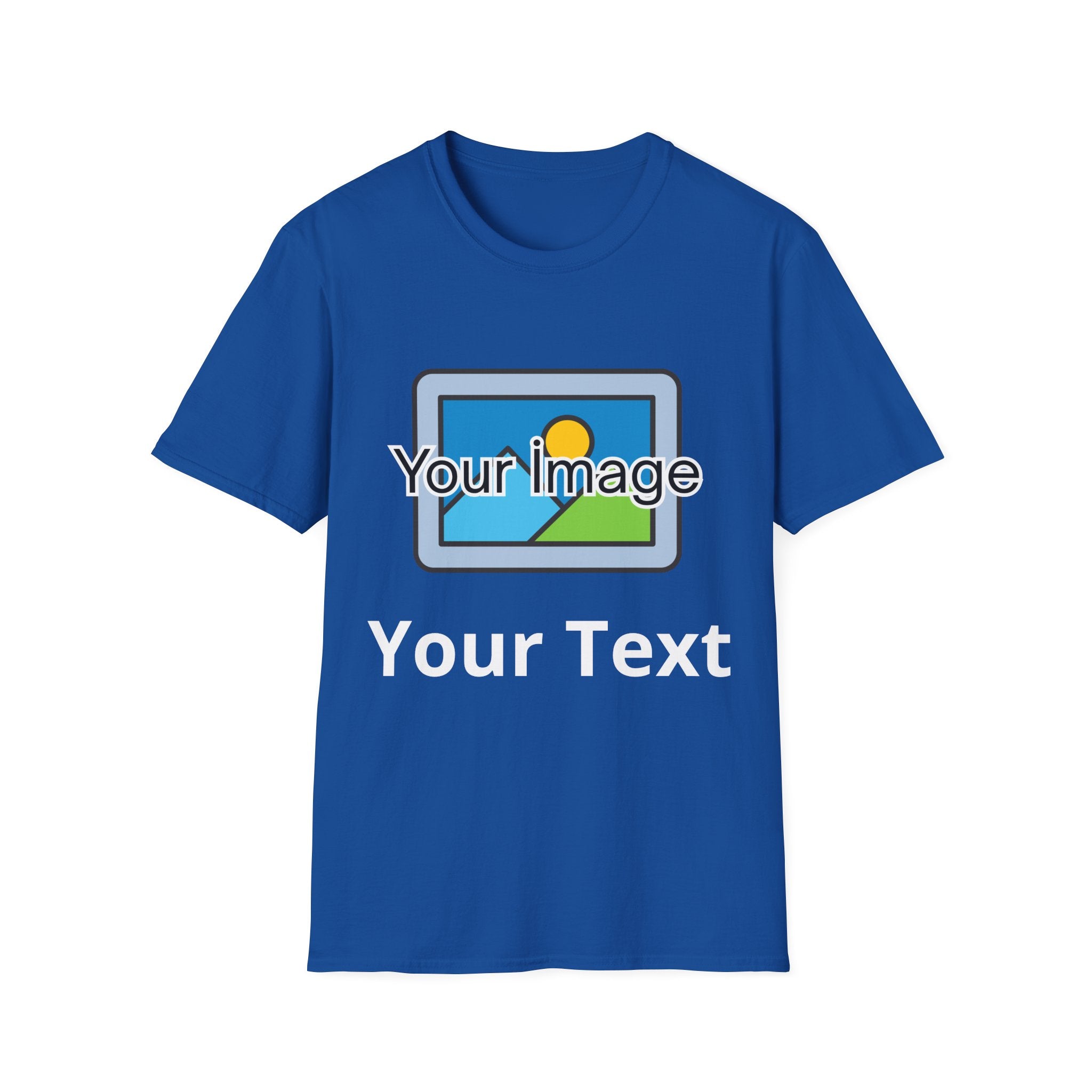 Unisex Custom Photo T-Shirt — Personalized Image & Text Tee