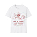 Team Bride Hen Party T‑Shirt — Personalized Bachelorette Shirt