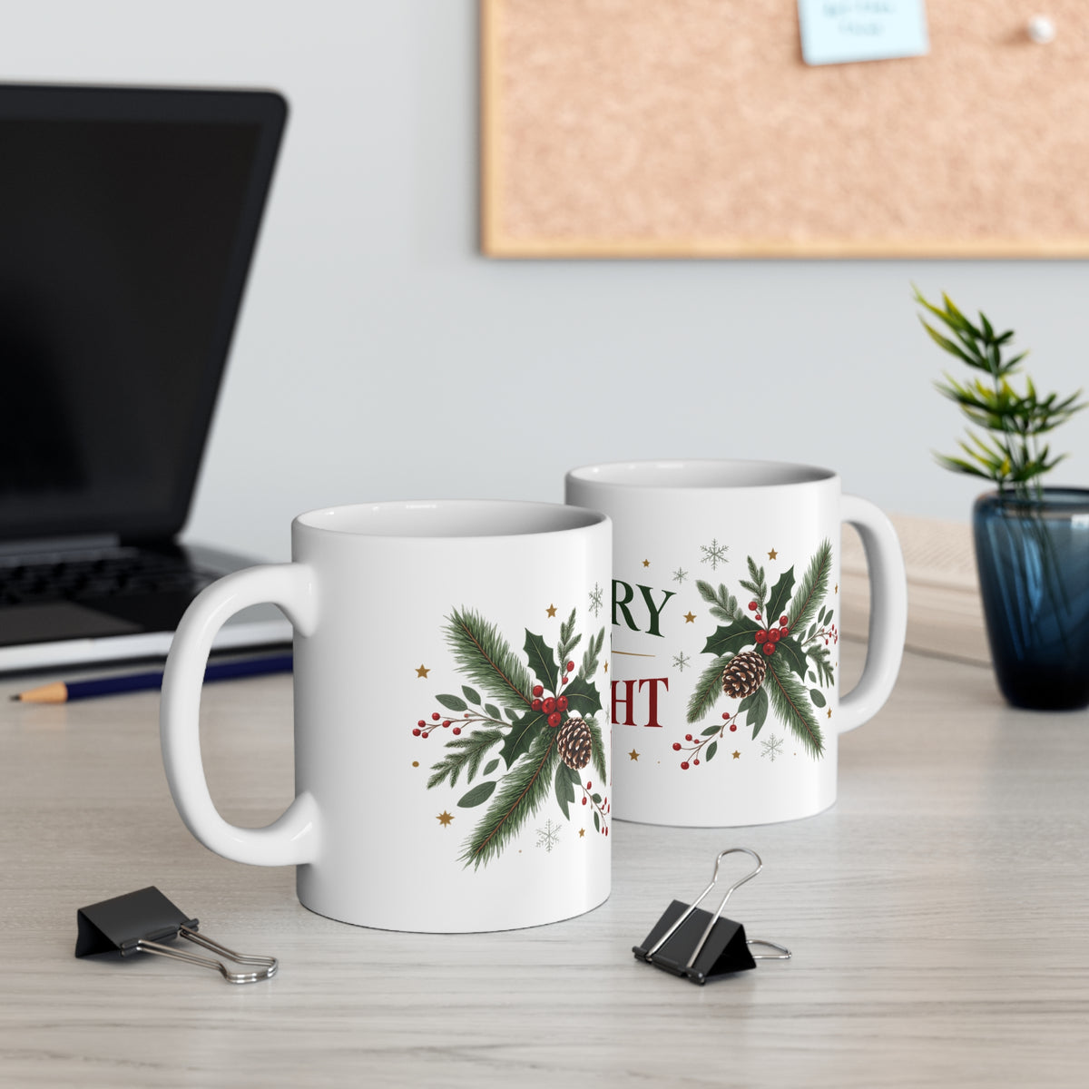 Merry & Bright Christmas Mug