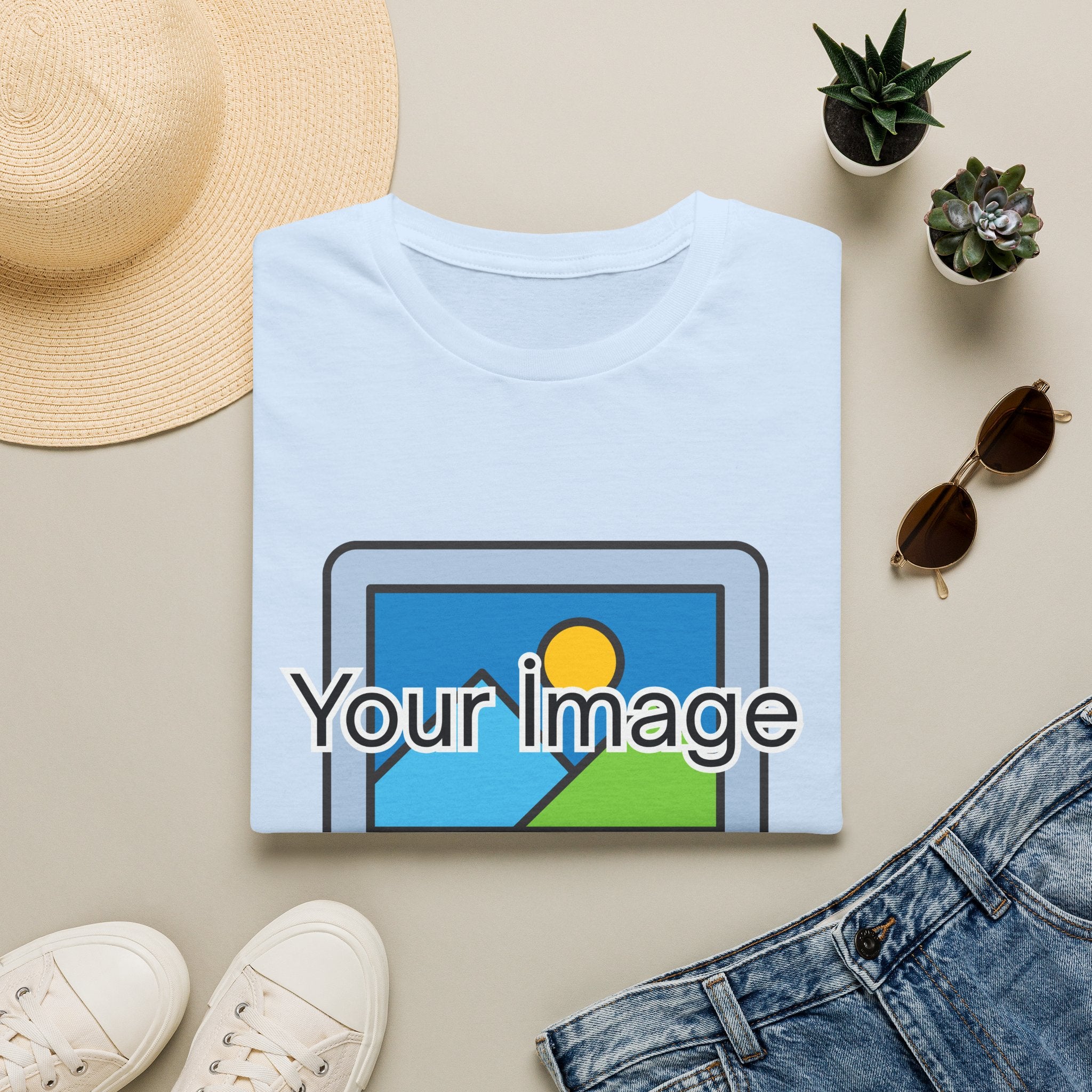 Unisex Custom Photo T-Shirt — Personalized Image & Text Tee