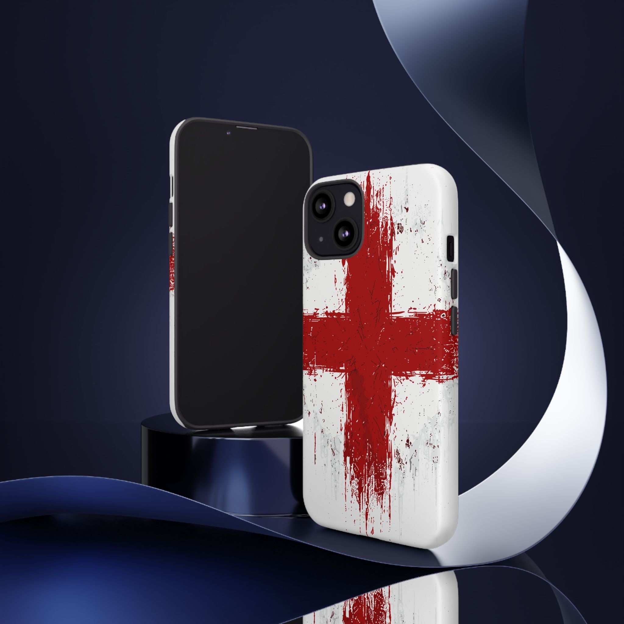 Phone Case - Distressed England St. George's Cross Patriotic Tough Case