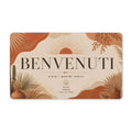 Benvenuti Welcome Doormat — Italian Greeting Entry Mat, Rustic Sunset Home Décor