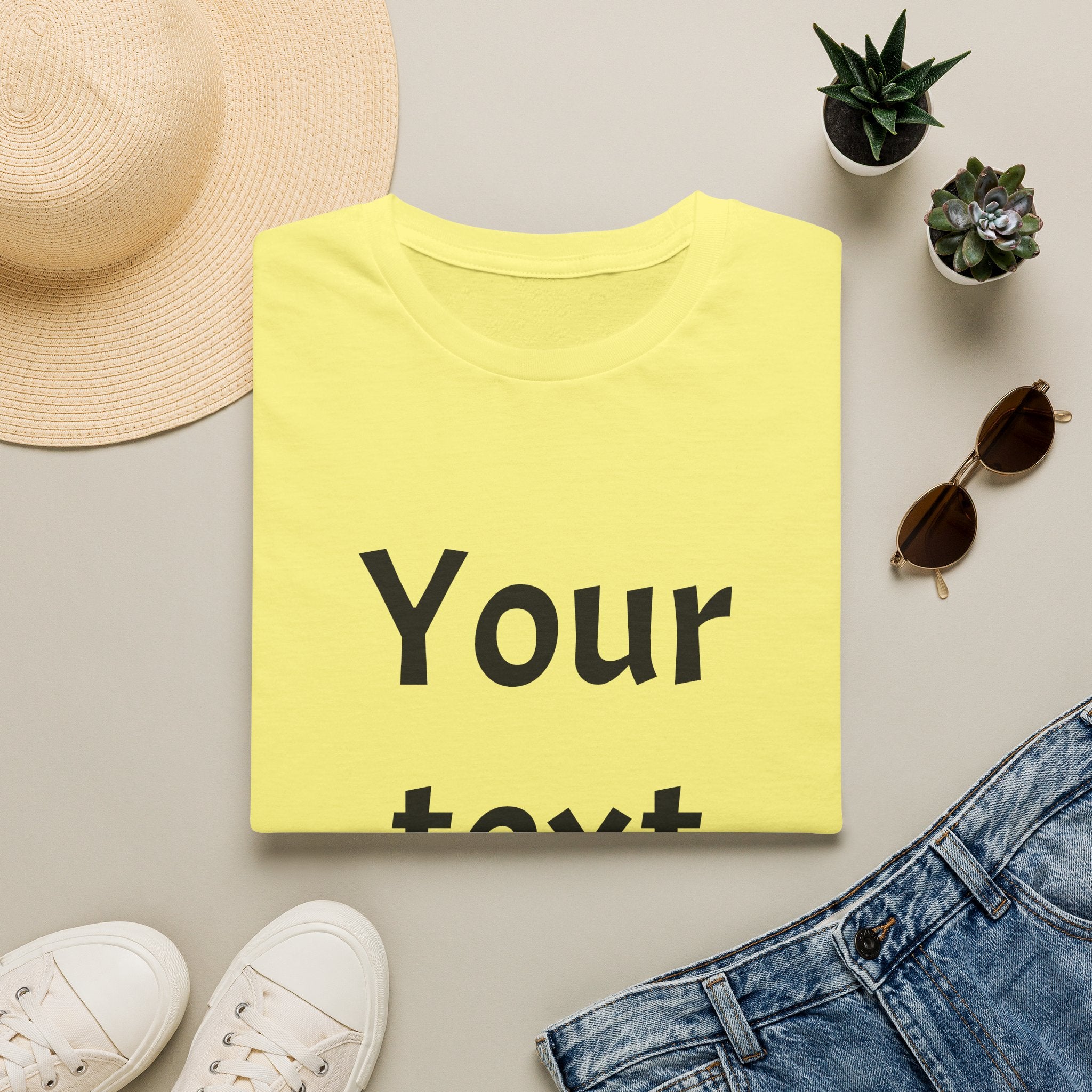 Unisex Custom Text T-Shirt — Personalized “Your Text Here” Tee