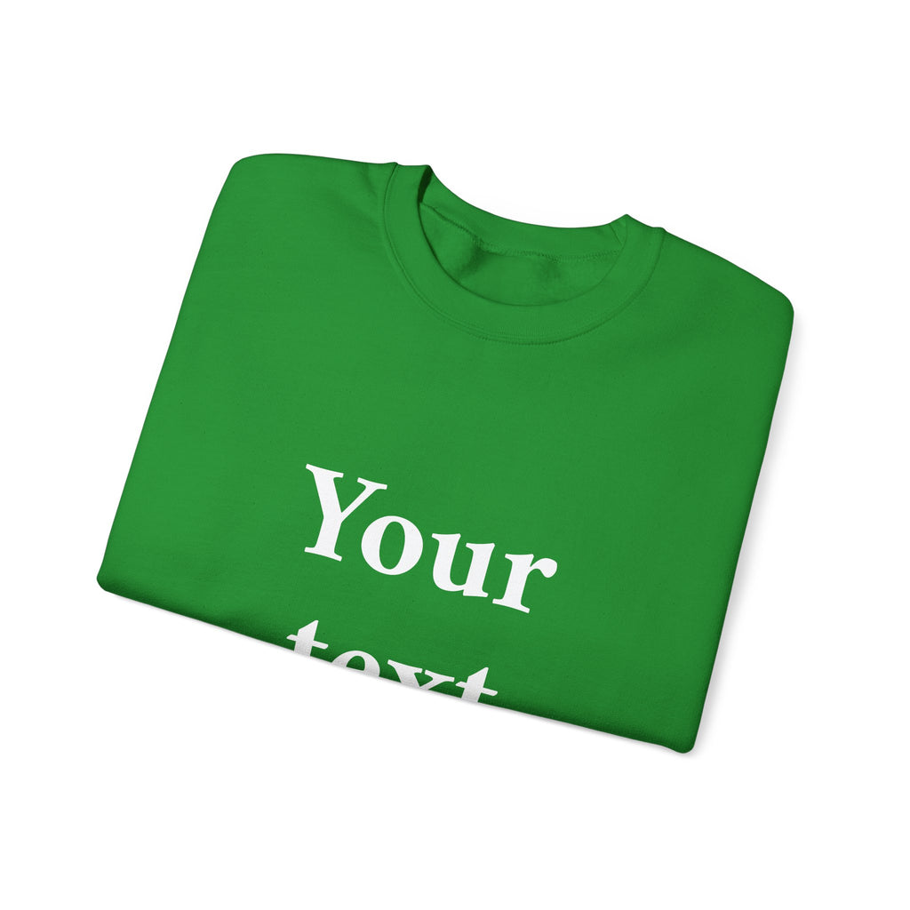 Custom Text Crewneck Sweatshirt — Personalized Minimalist Sweatshirt