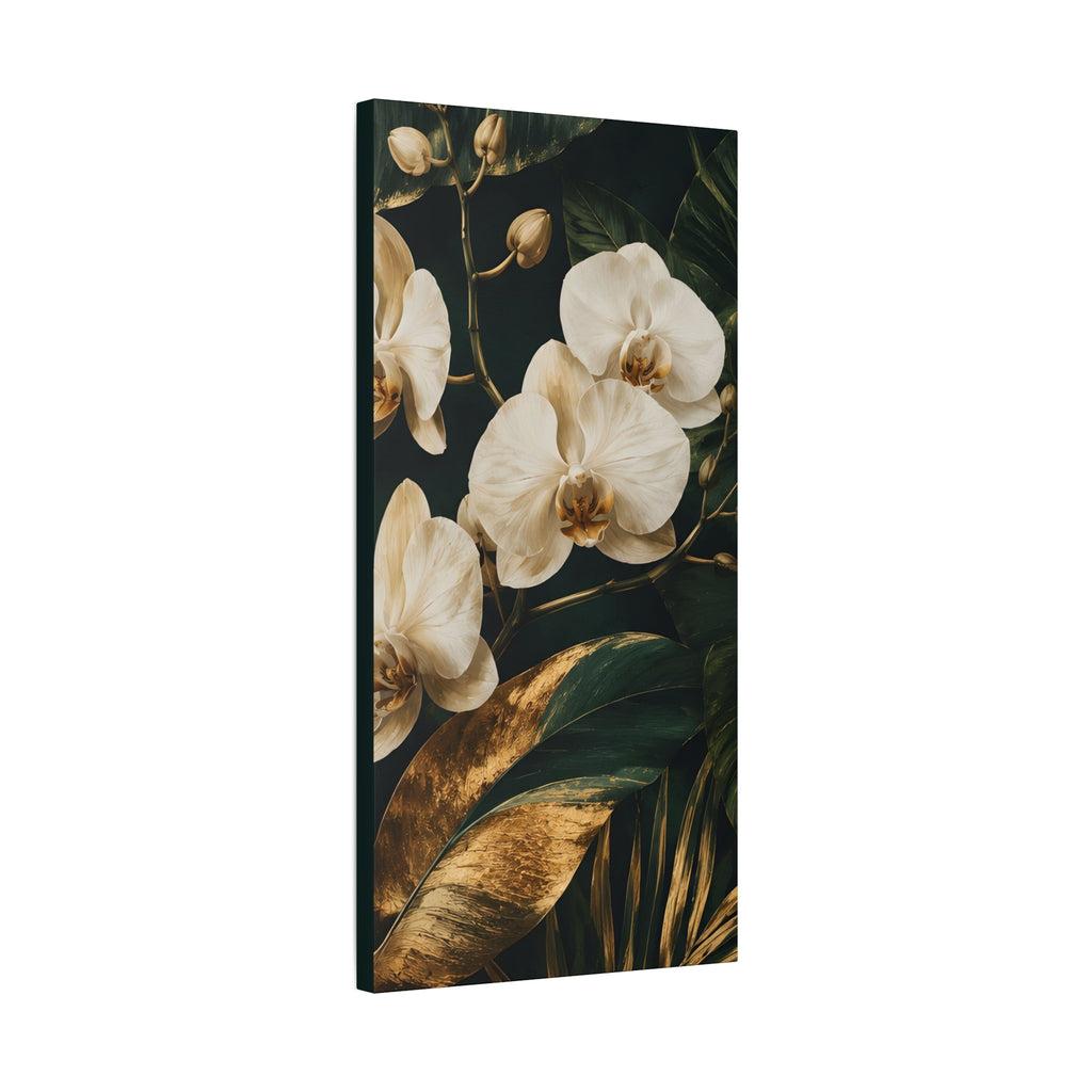 Orchid Botanical Matte Canvas Print — Stretched 1.25"