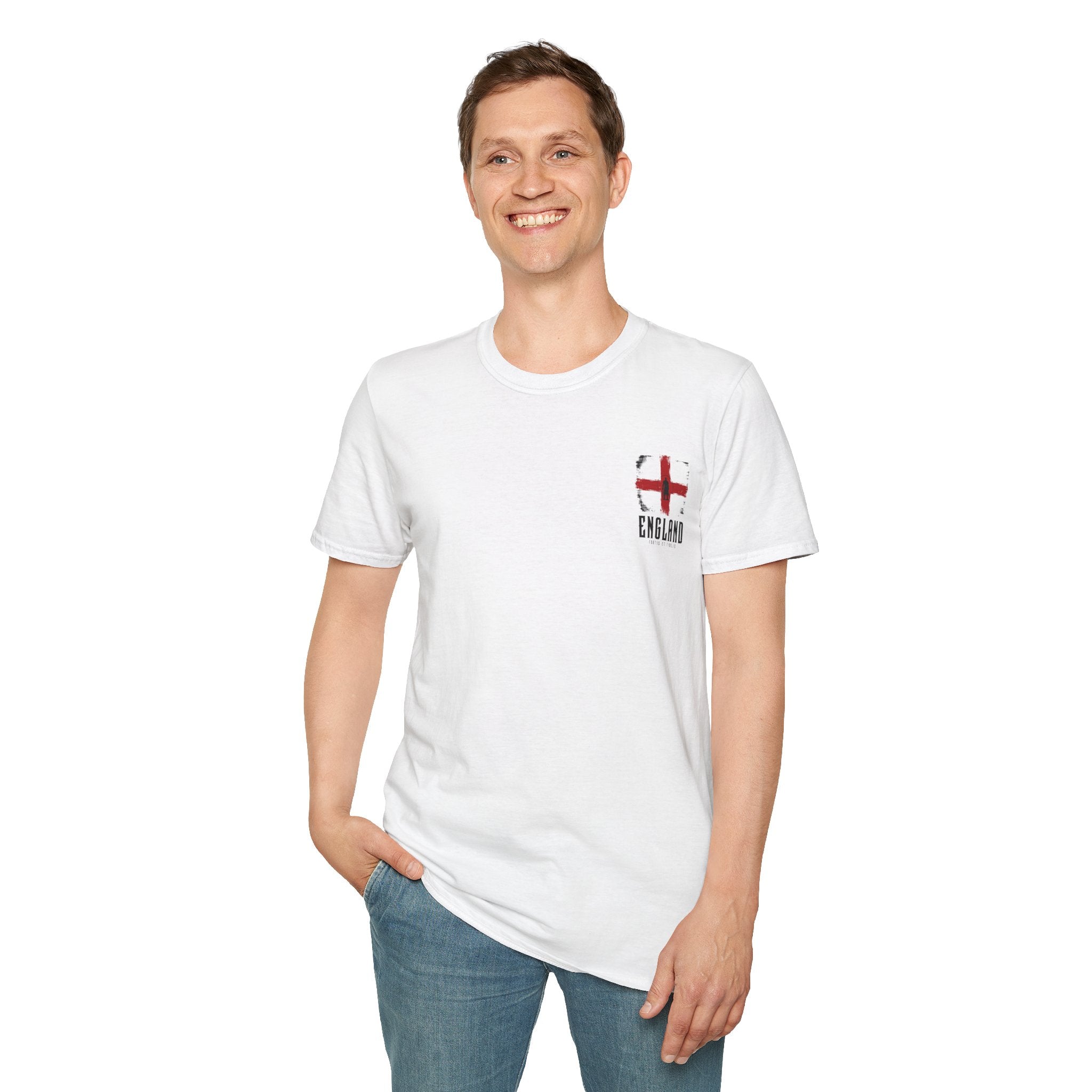 Copy of England St. George Flag T-Shirt — Vintage Distressed Football Supporter Tee