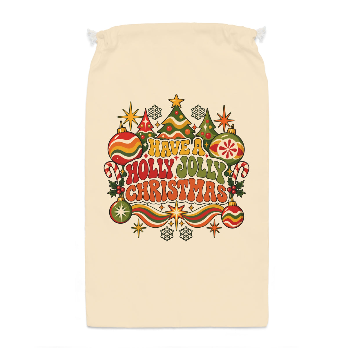 Have a Holly Jolly Christmas Holiday Gift Sack