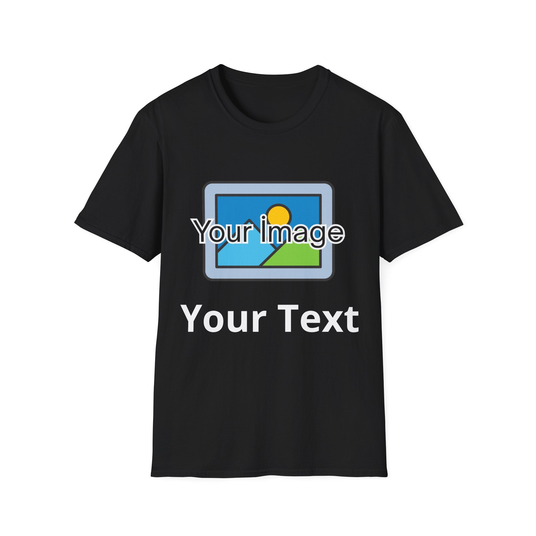 Unisex Custom Photo T-Shirt — Personalized Image & Text Tee