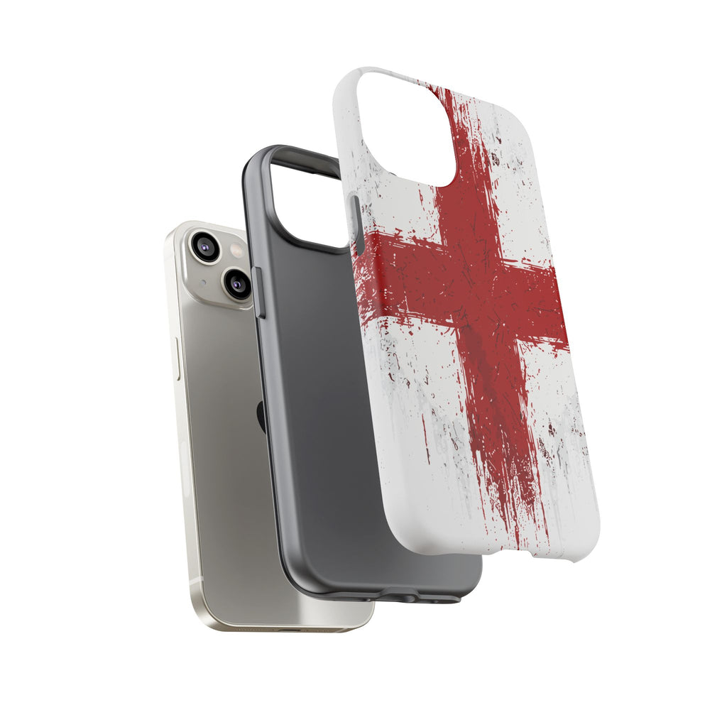 Phone Case - Distressed England St. George's Cross Patriotic Tough Case