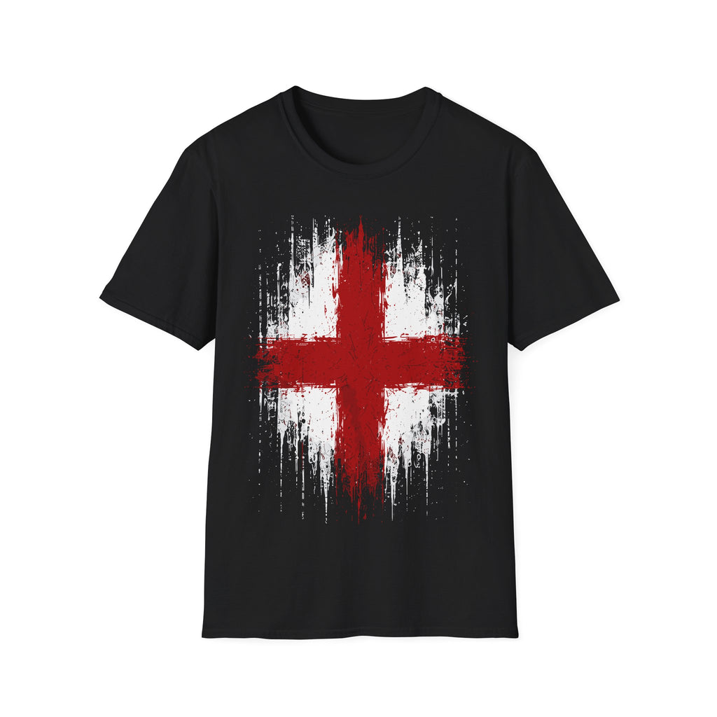 England St. George Flag T-Shirt black