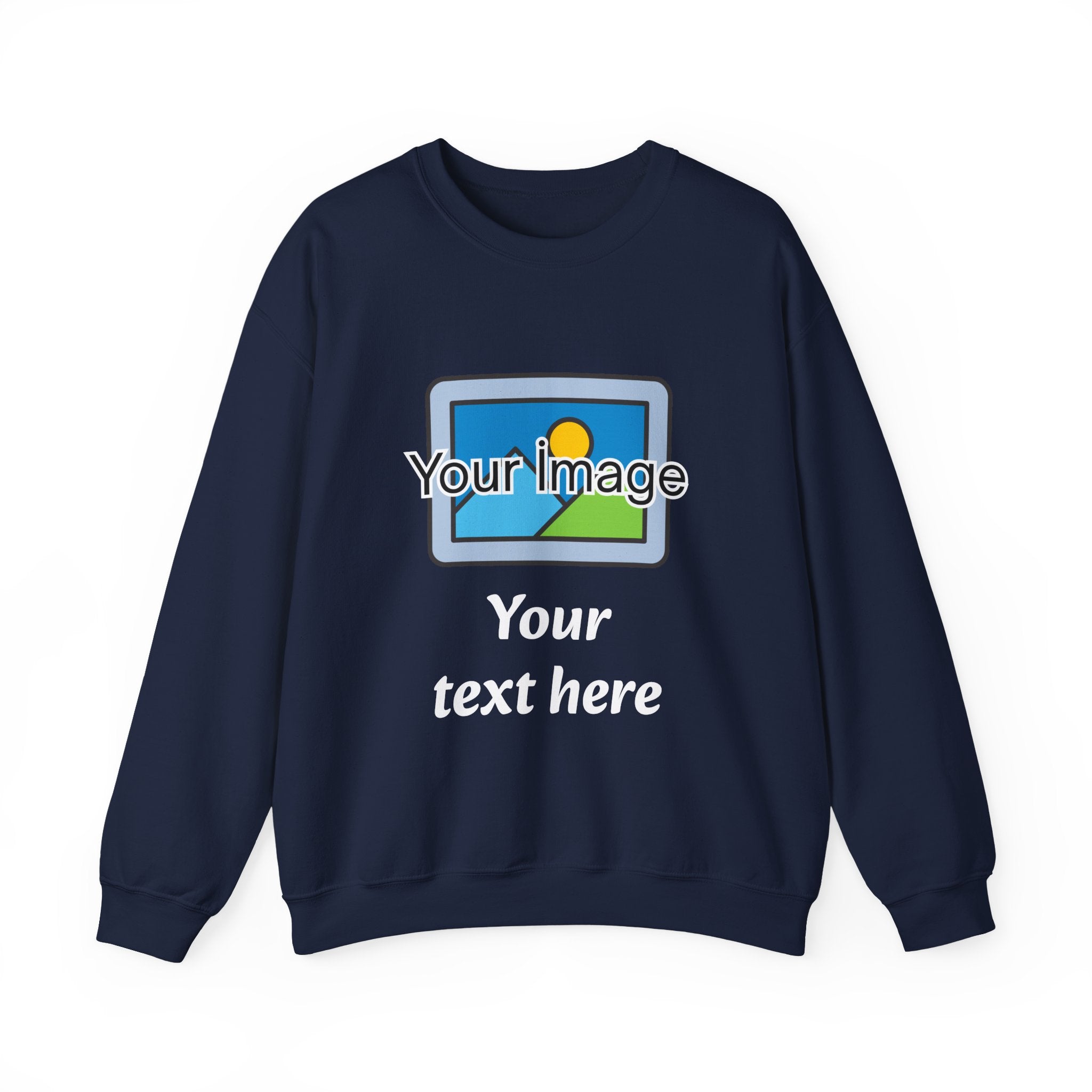 Personalized Image & Text Sweatshirt
