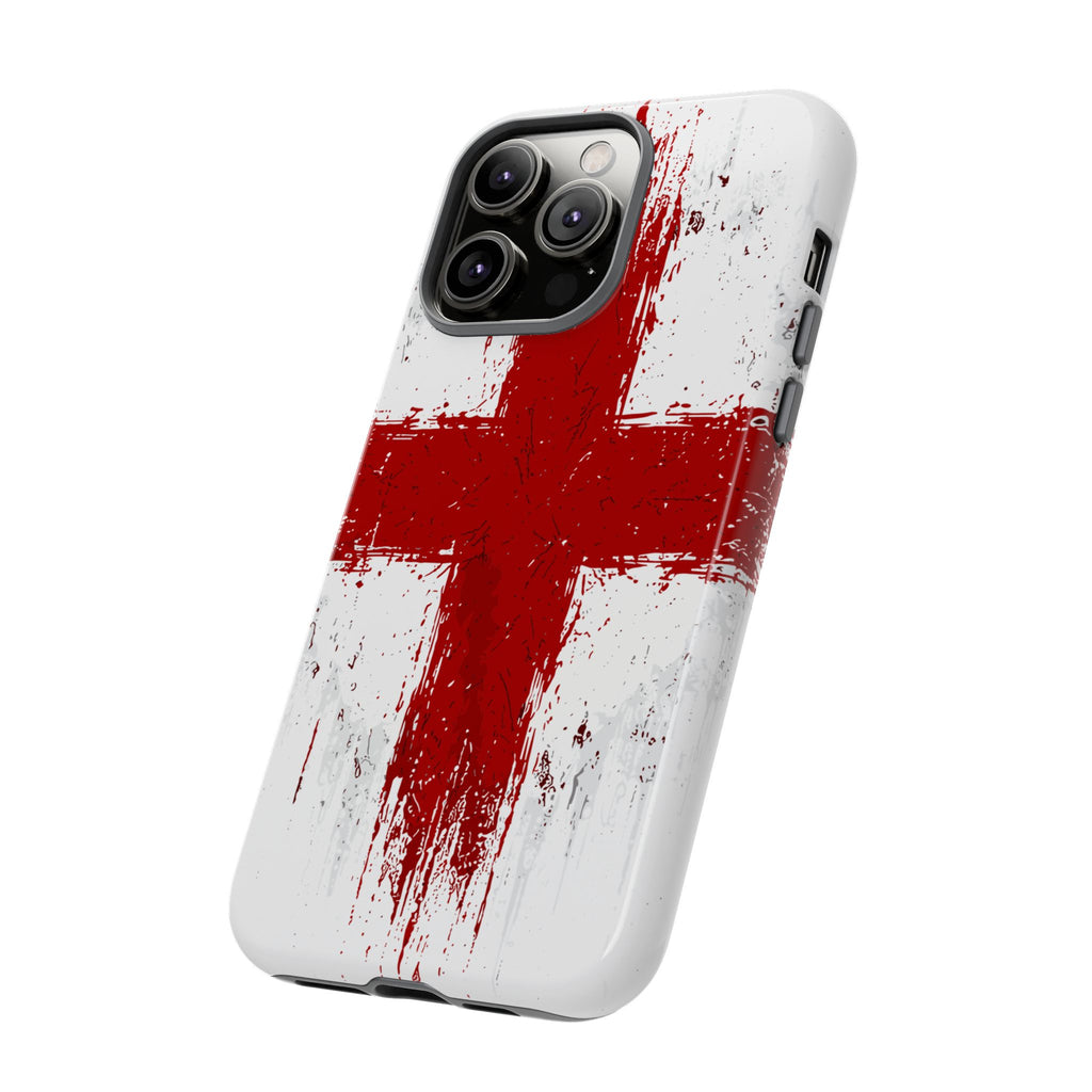 Phone Case - Distressed England St. George's Cross Patriotic Tough Case