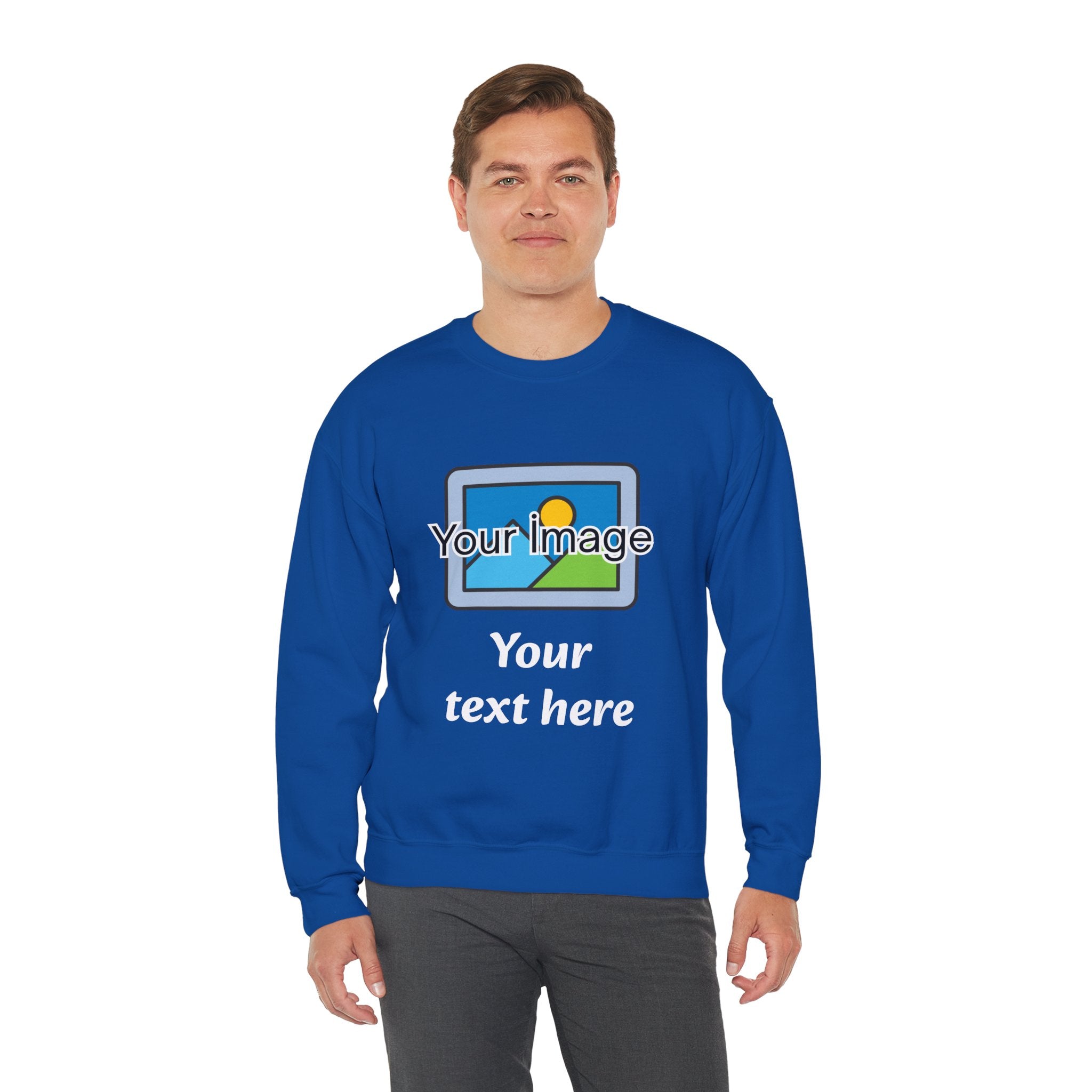 Personalized Image & Text Sweatshirt