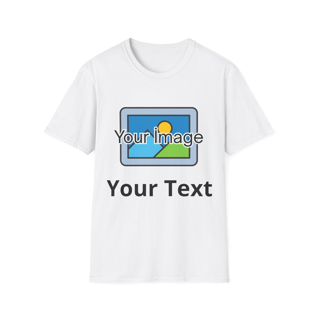 Unisex Custom Photo T-Shirt — Personalized Image & Text Tee