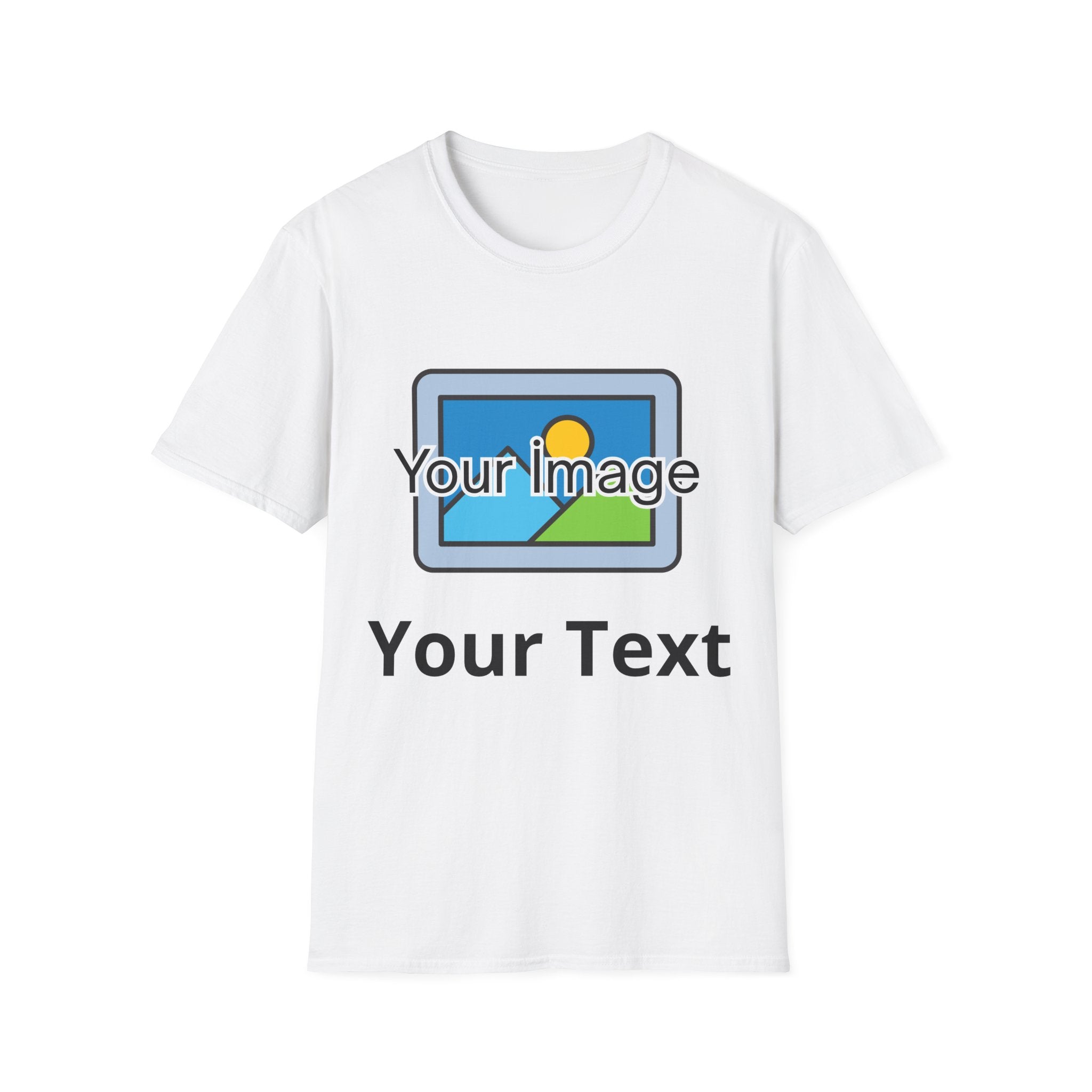 Unisex Custom Photo T-Shirt — Personalized Image & Text Tee