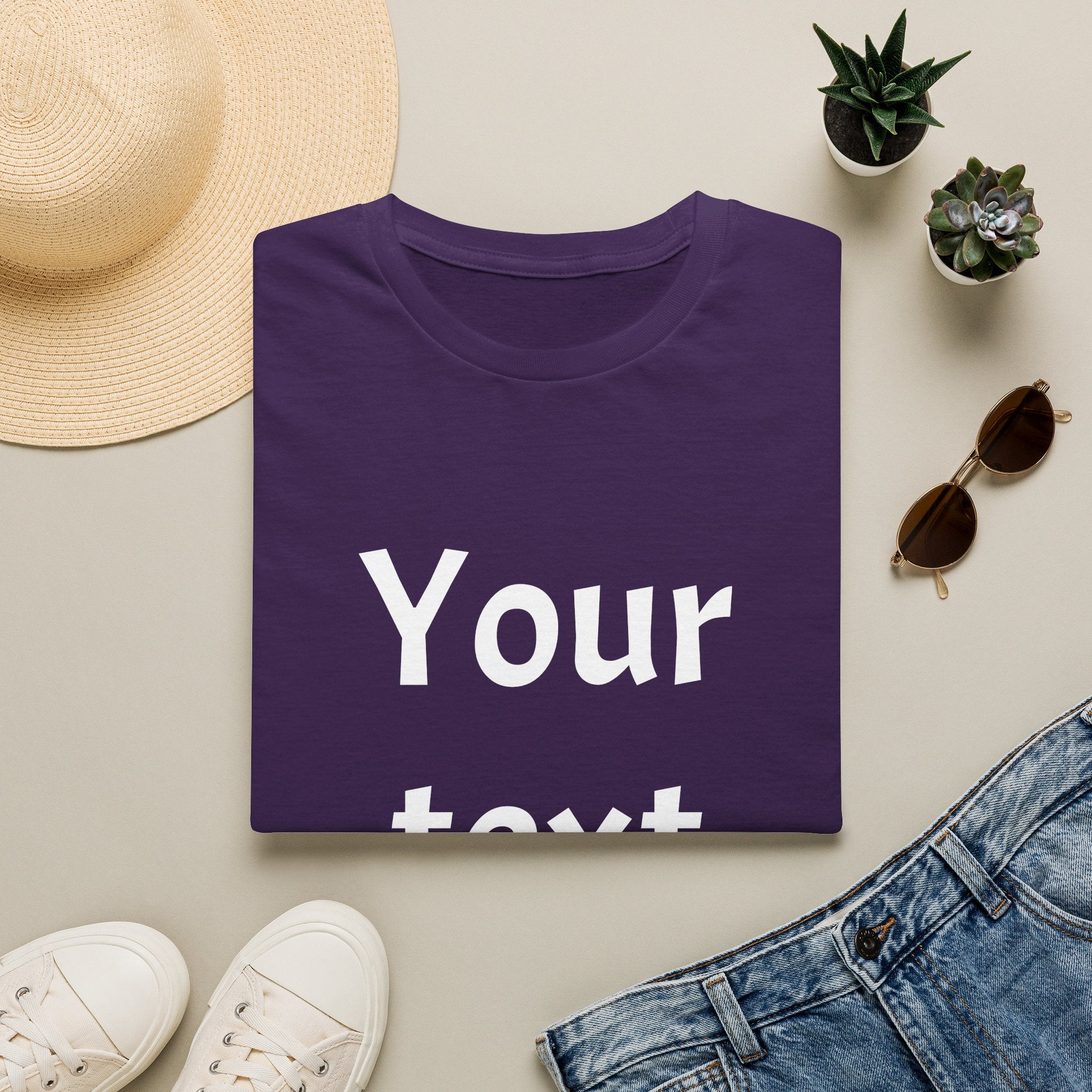 Unisex Custom Text T-Shirt — Personalized “Your Text Here” Tee
