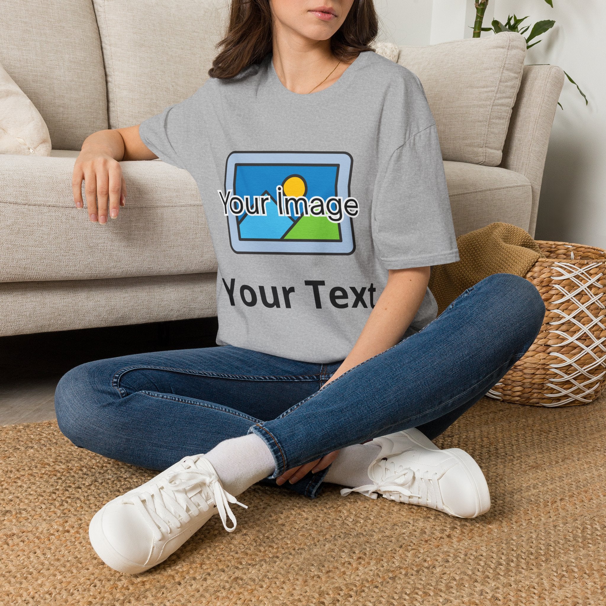 Unisex Custom Photo T-Shirt — Personalized Image & Text Tee