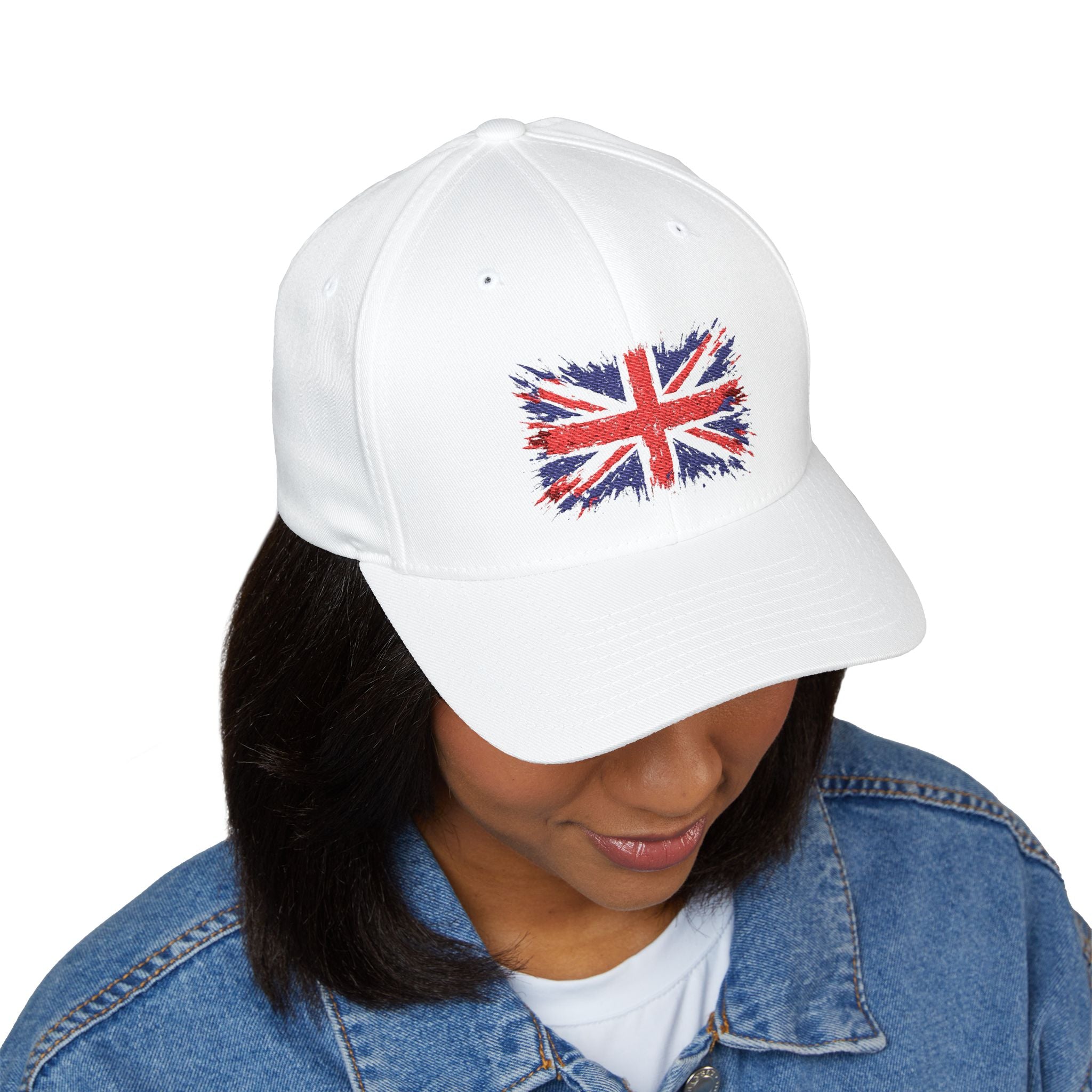 Union Jack Embroidered Cap - Distressed British Flag Baseball Hat